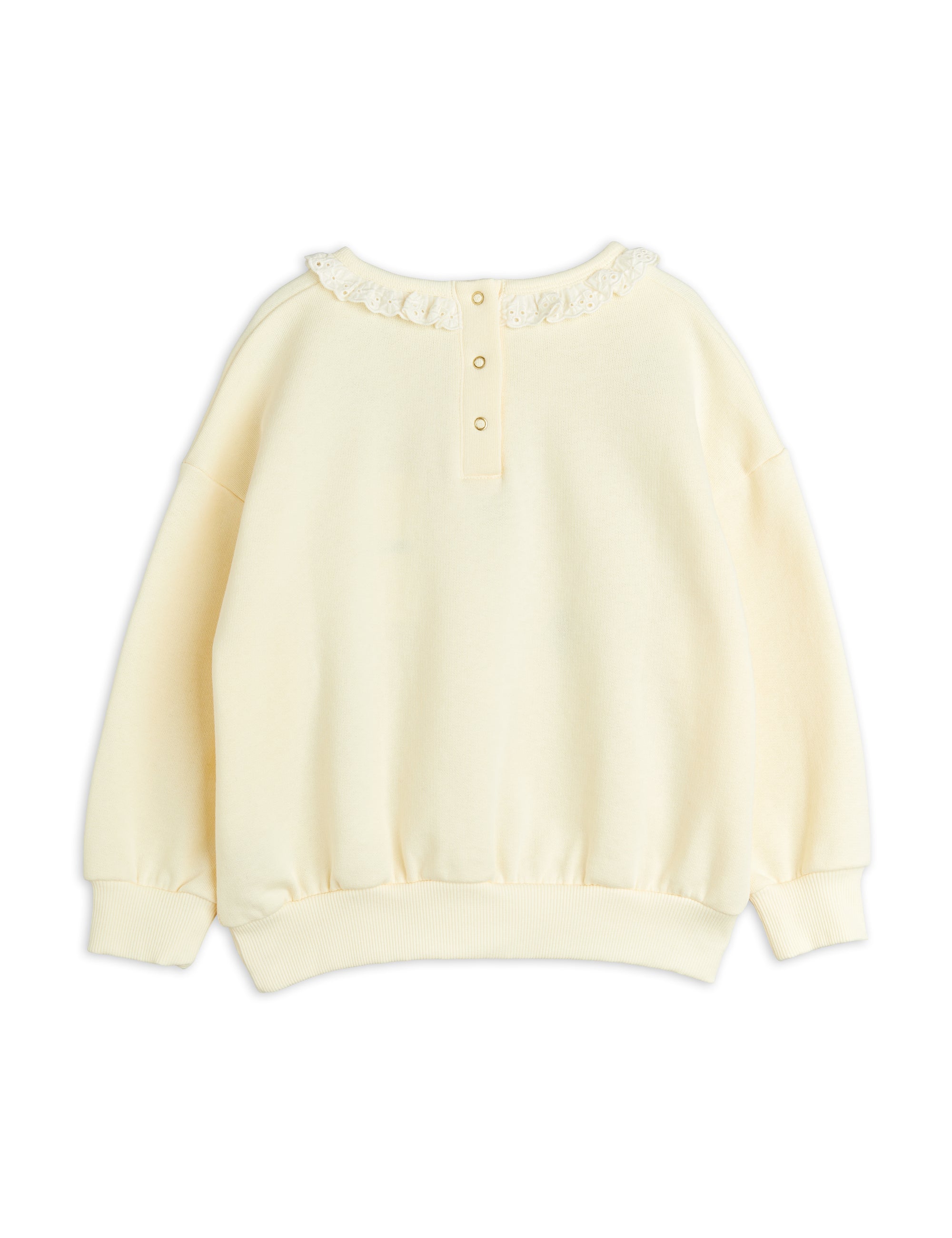 【MINI RODINI ミニロディーニ】   Ladybugs emb lace sweatshirt