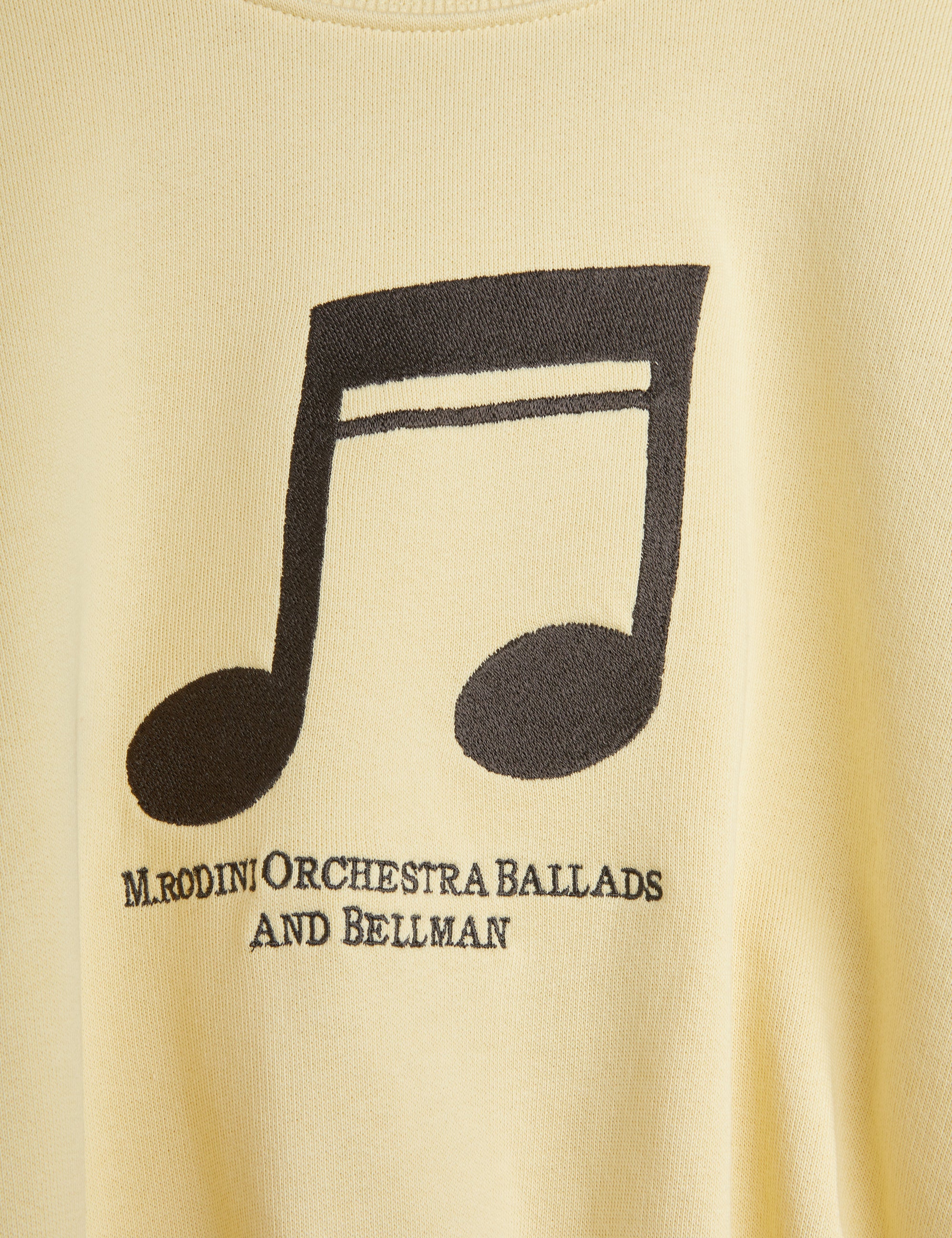 【MINI RODINI ミニロディーニ】   Note emb sweatshirt