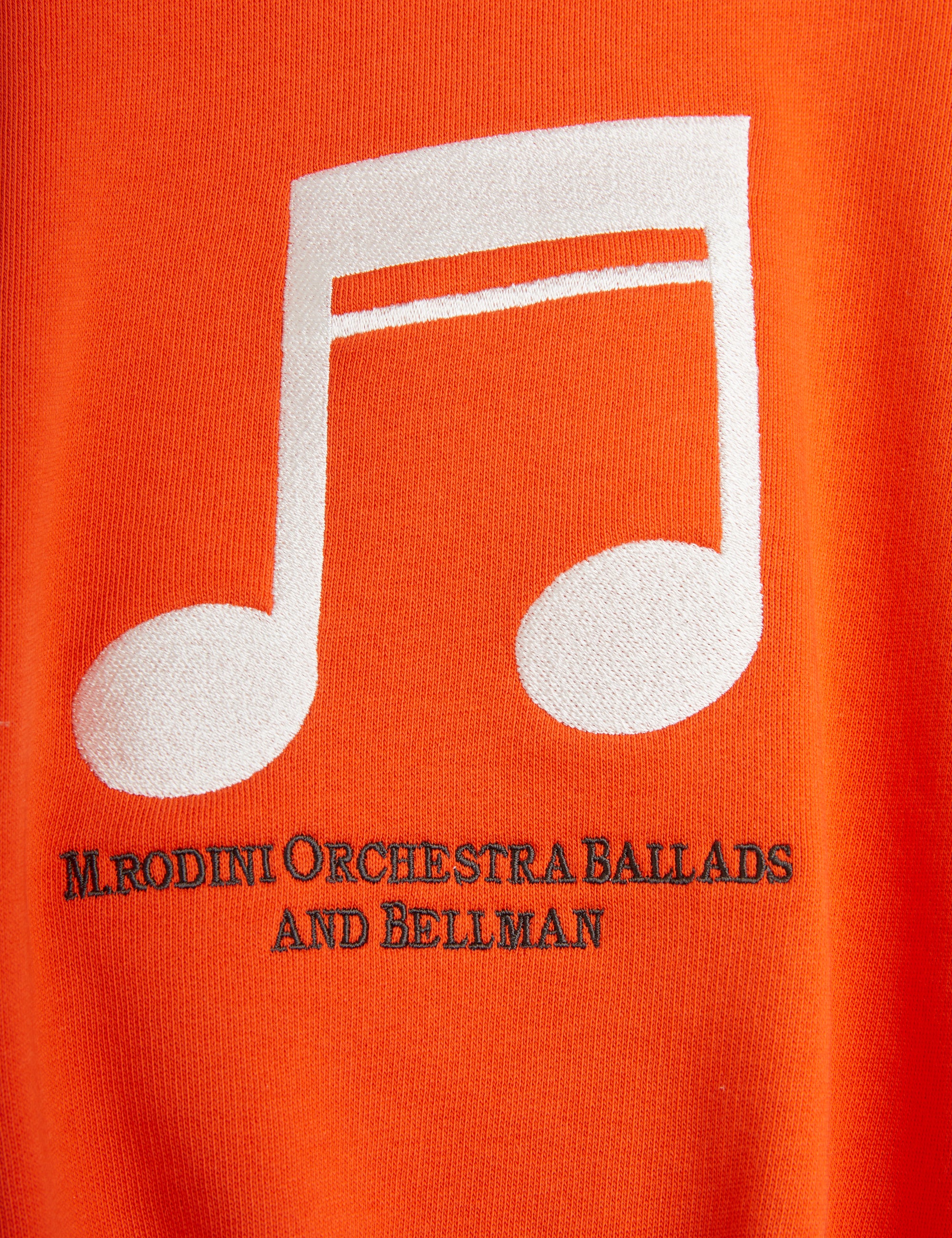 【MINI RODINI ミニロディーニ】   Note emb sweatshirt