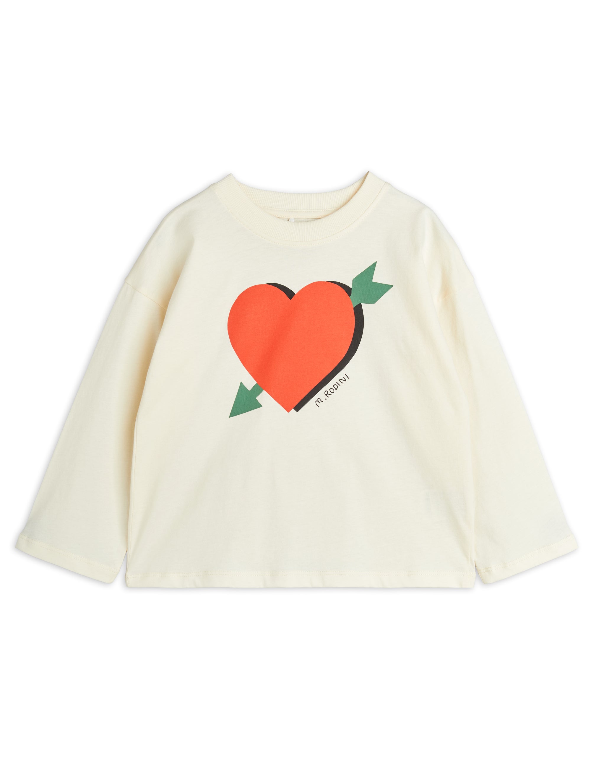 【MINI RODINI ミニロディーニ】   Arrowed heart sp ls tee