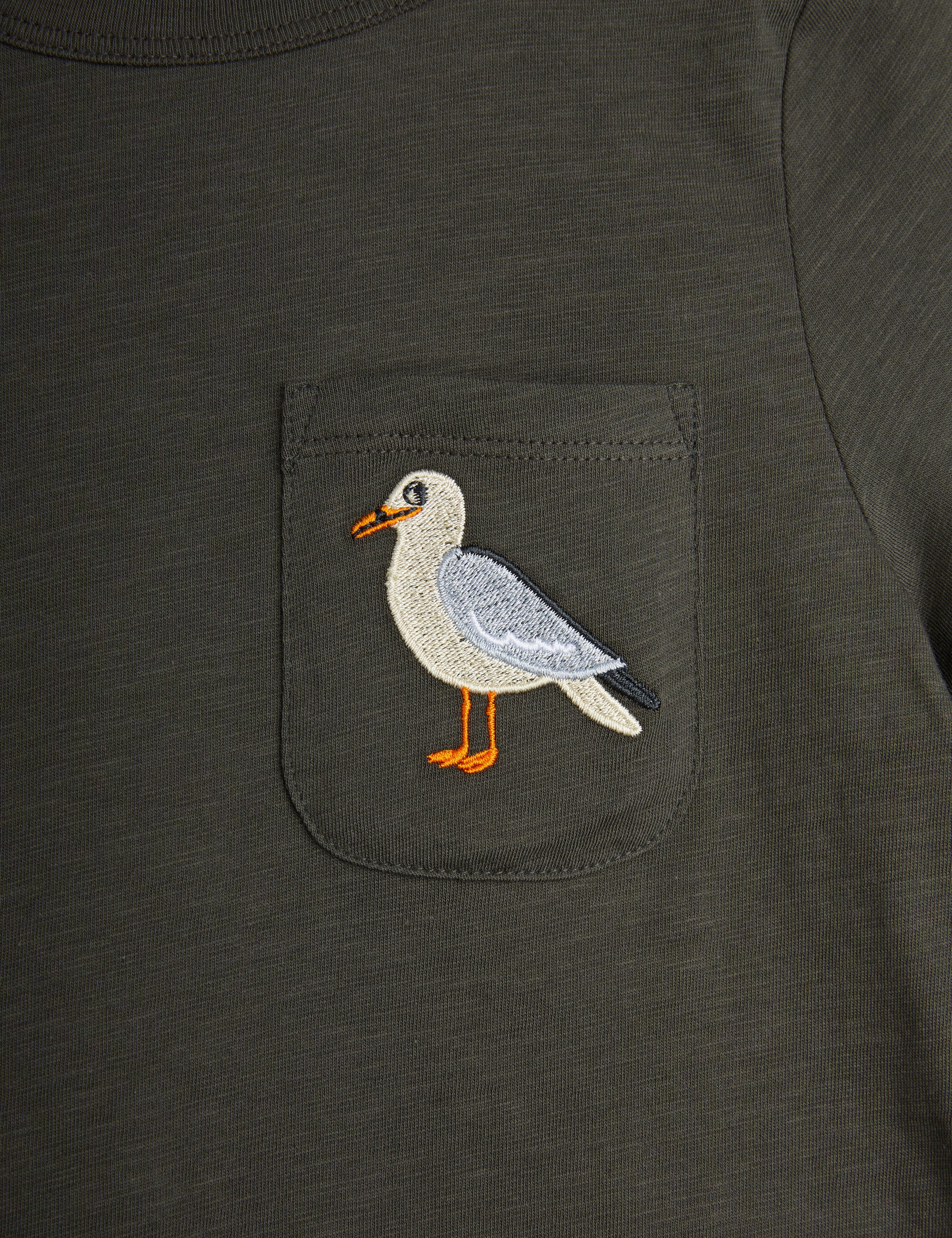 【MINI RODINI ミニロディーニ】   Seagull emb ss tee
