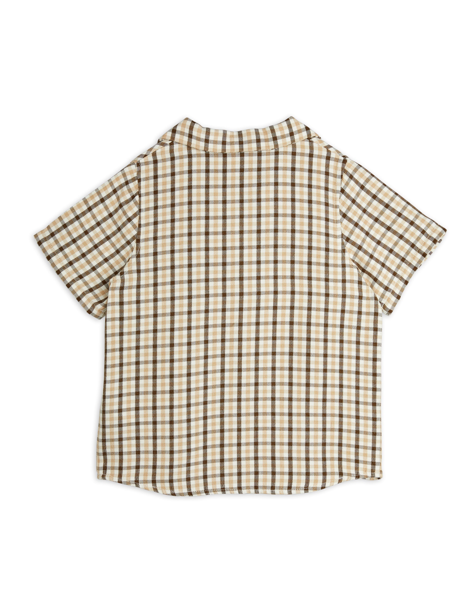 【MINI RODINI ミニロディーニ】   Gingham yd woven shirt