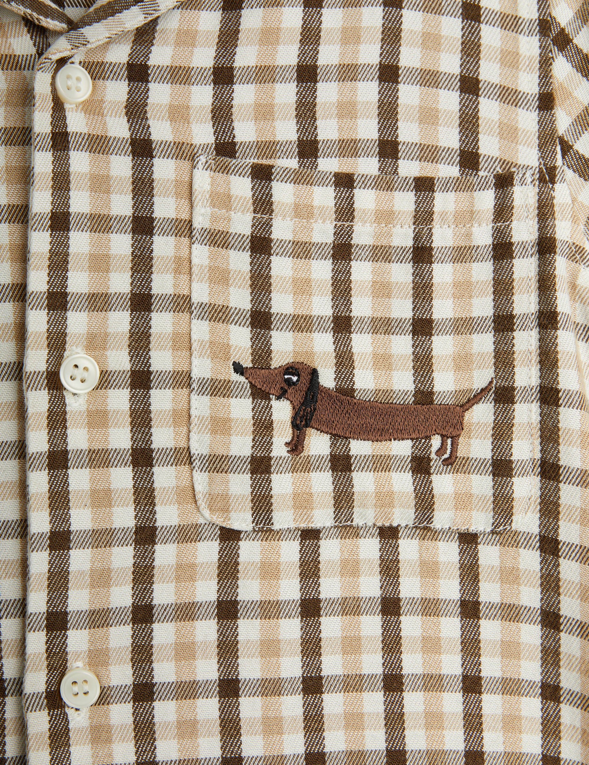 【MINI RODINI ミニロディーニ】   Gingham yd woven shirt