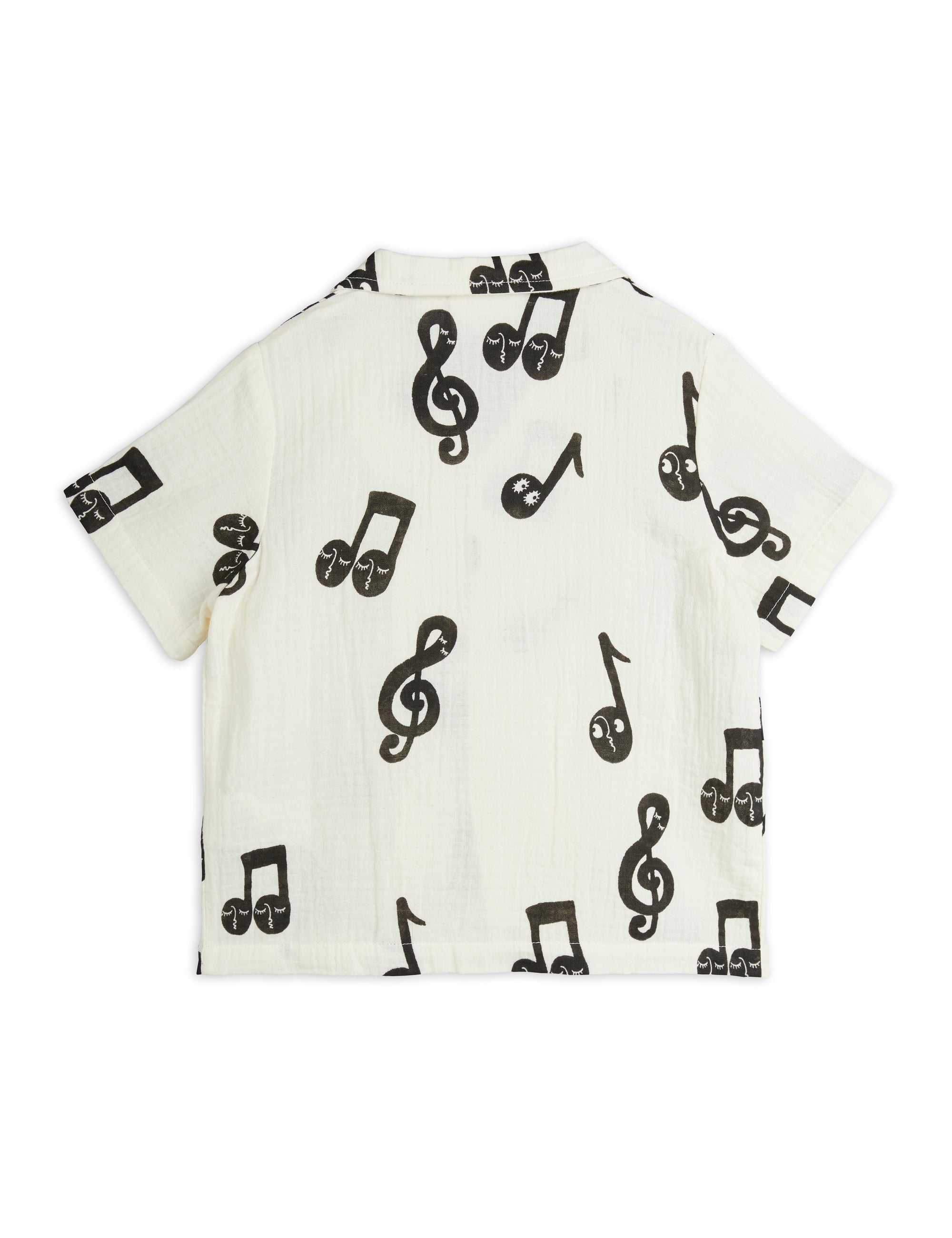 【MINI RODINI ミニロディーニ】   Note aop muslin ss shirt