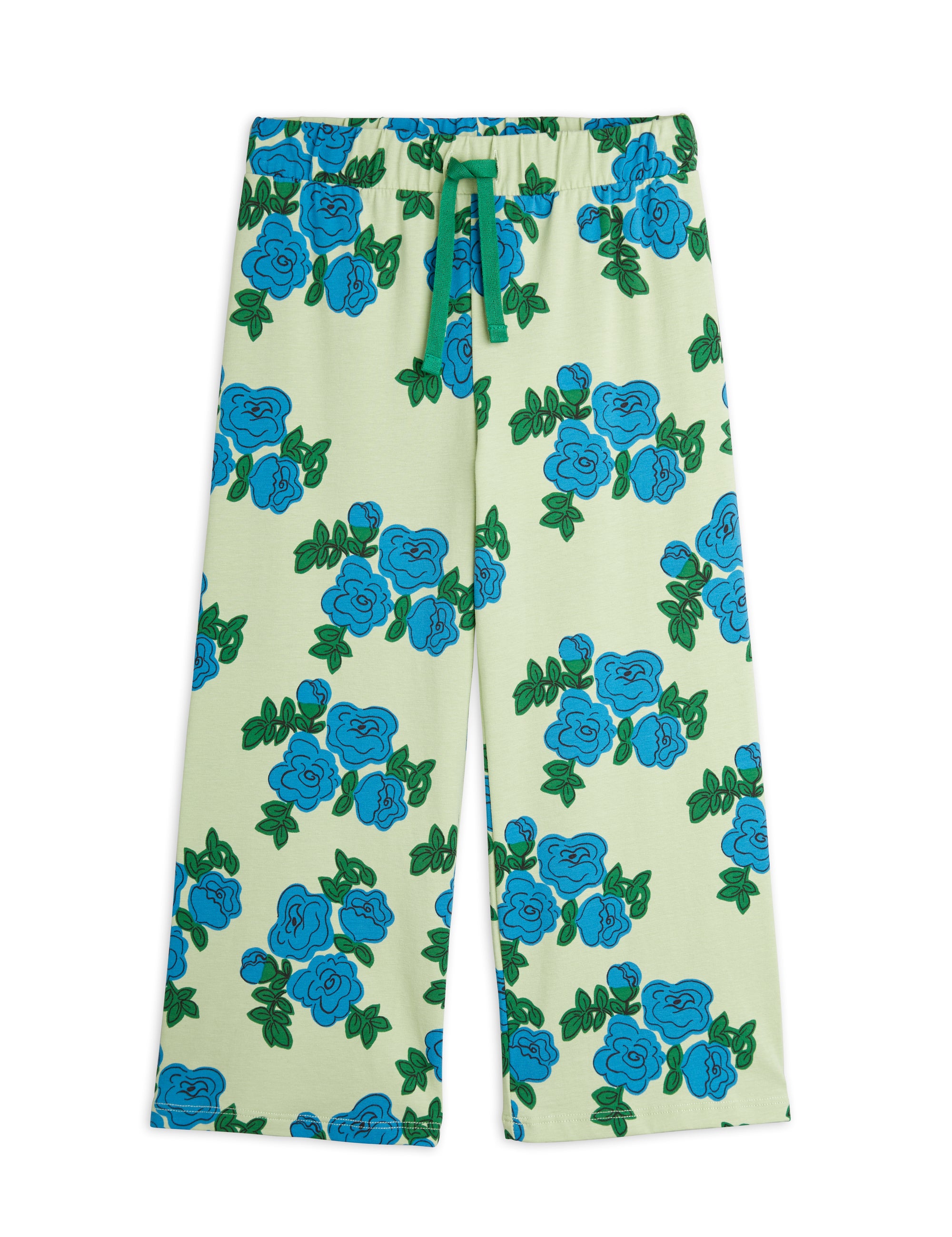 【MINI RODINI ミニロディーニ】   Blue roses aop trousers