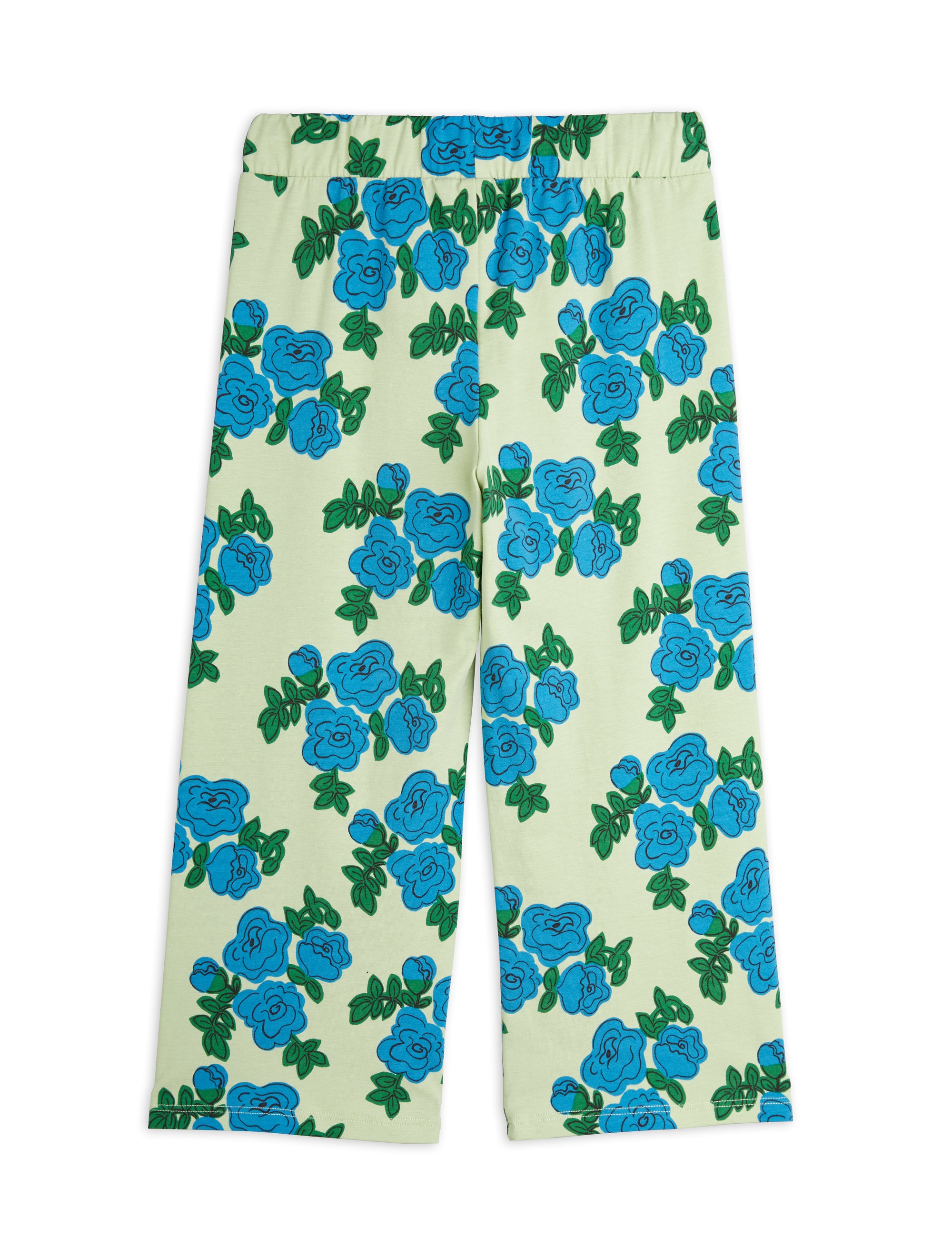 【MINI RODINI ミニロディーニ】   Blue roses aop trousers