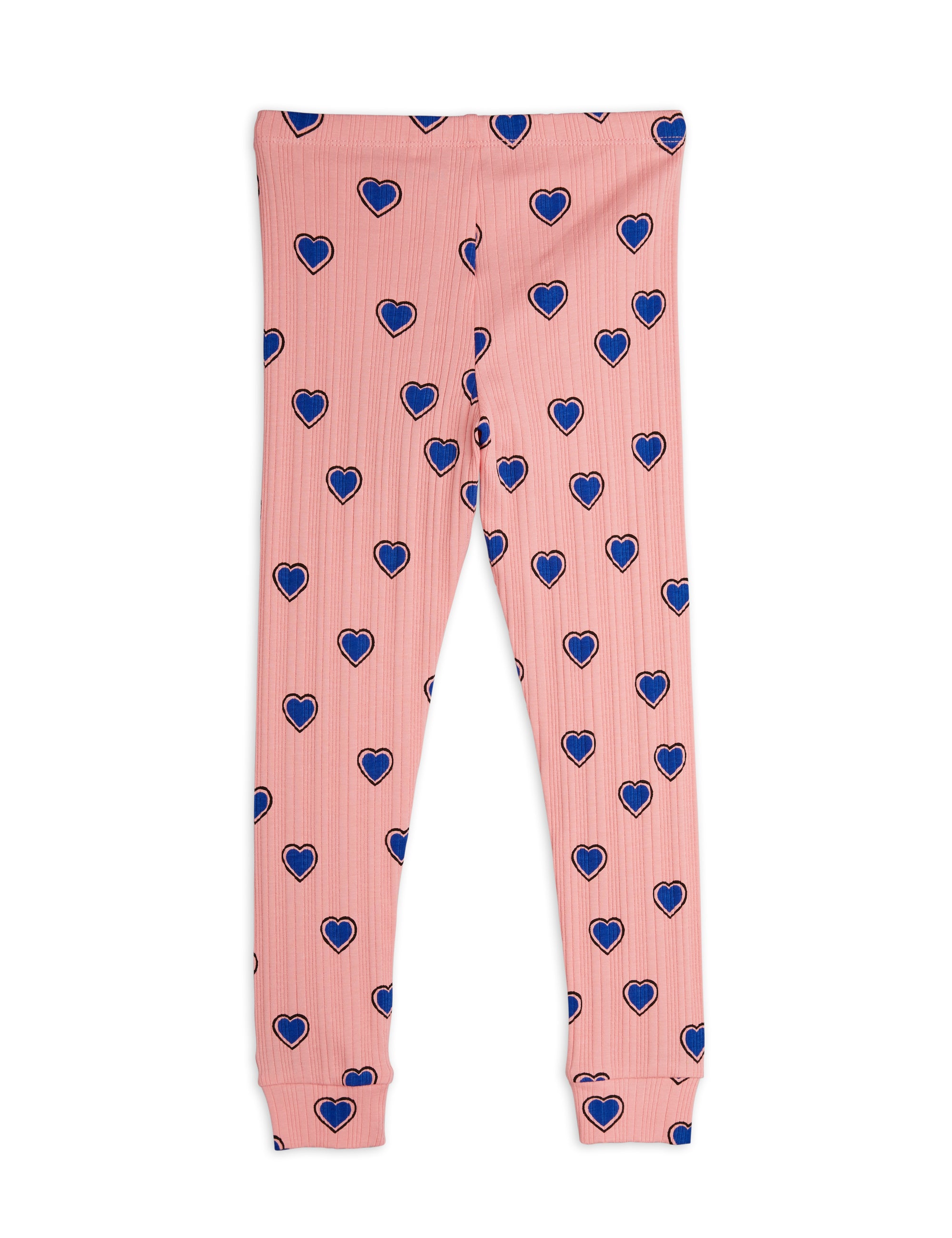 【MINI RODINI ミニロディーニ】   Outlined hearts aop leggings