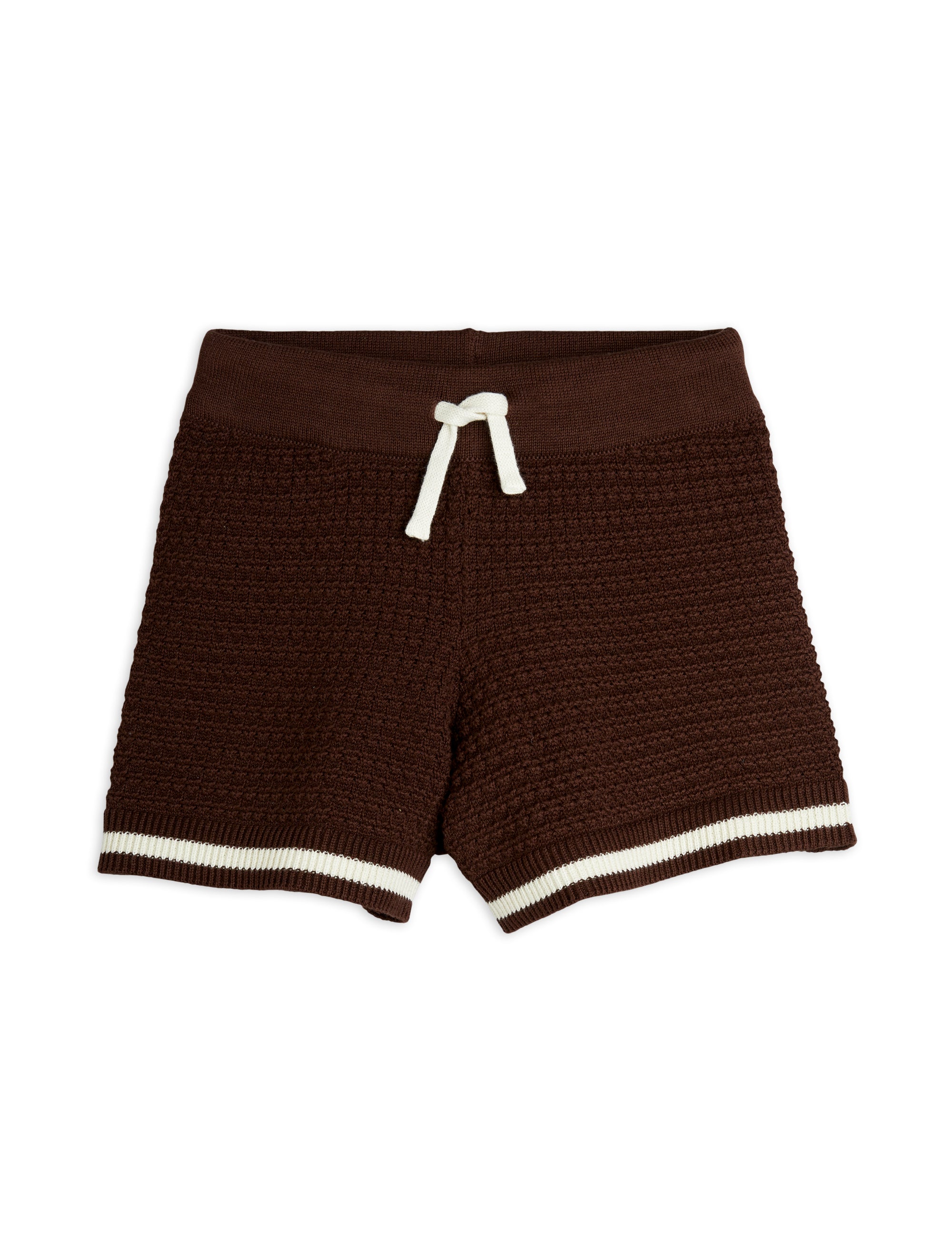【MINI RODINI ミニロディーニ】   Lizard patch crochet knit shorts