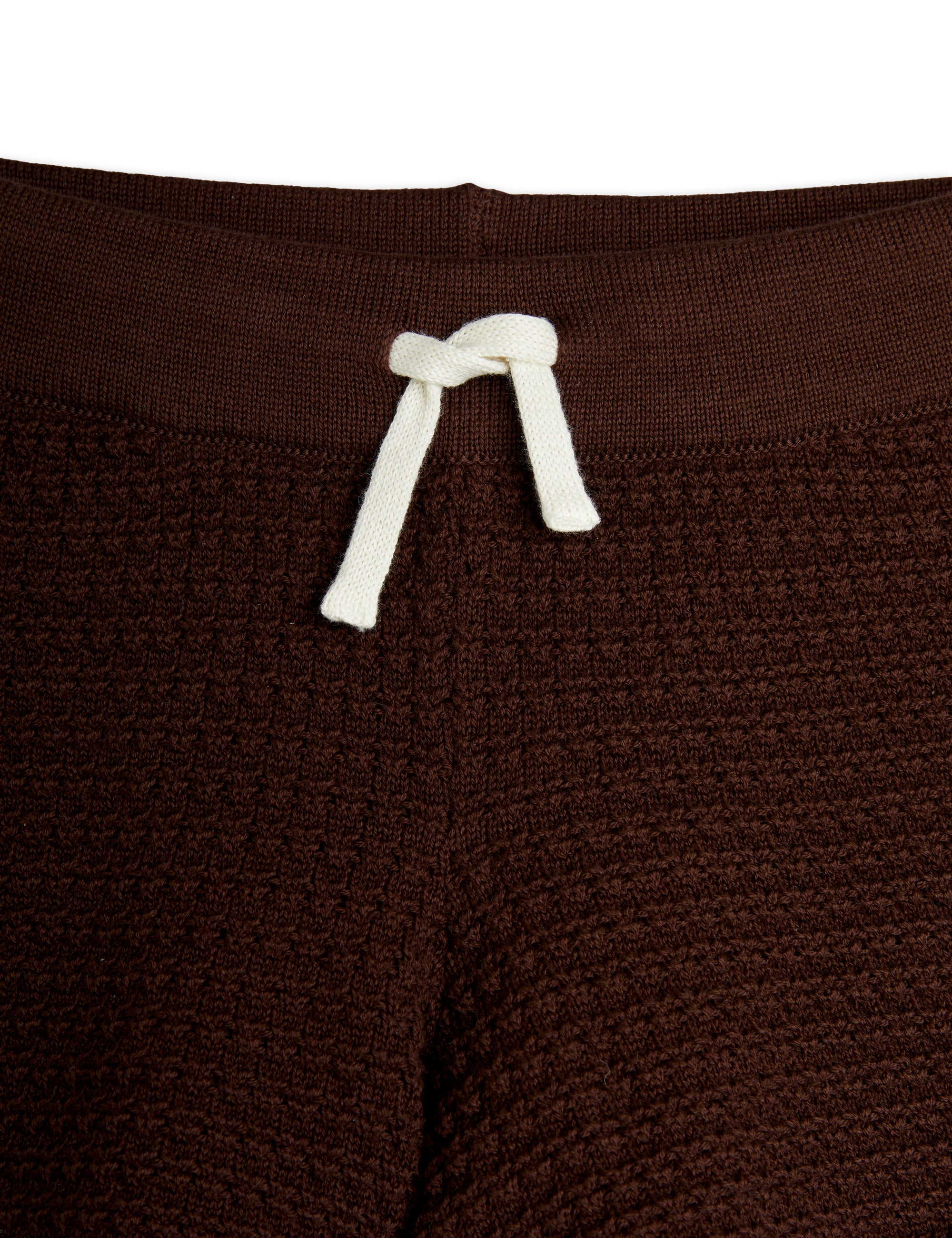 【MINI RODINI ミニロディーニ】   Lizard patch crochet knit shorts