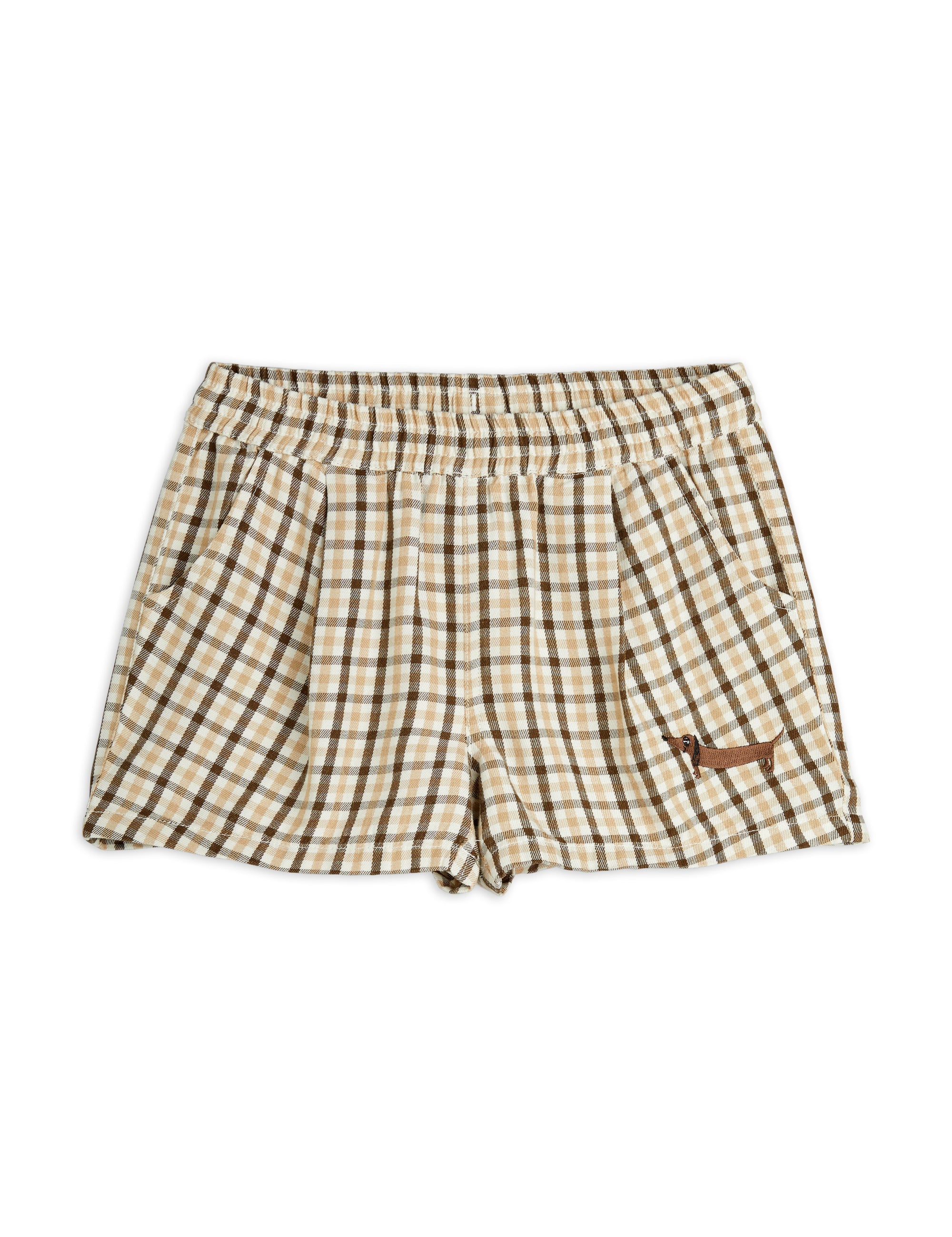 【MINI RODINI ミニロディーニ】   Gingham yd woven shorts