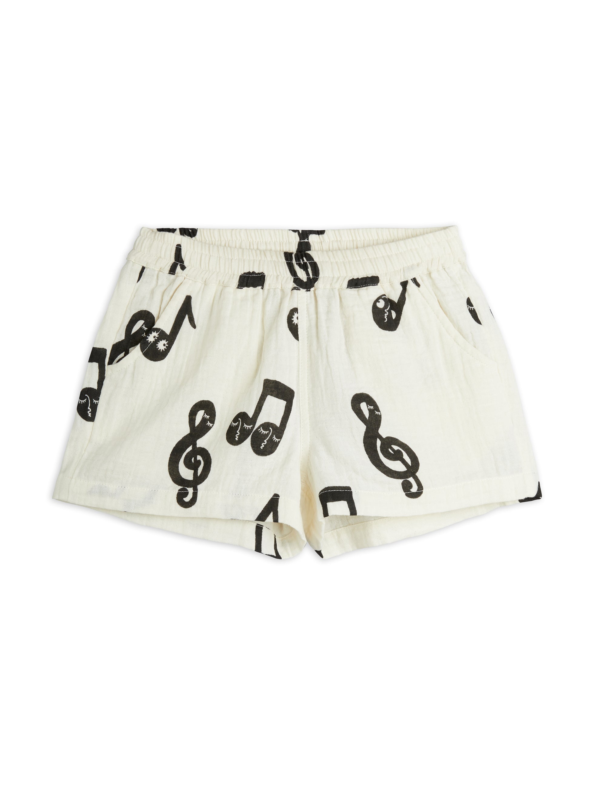 【MINI RODINI ミニロディーニ】   Note aop muslin shorts