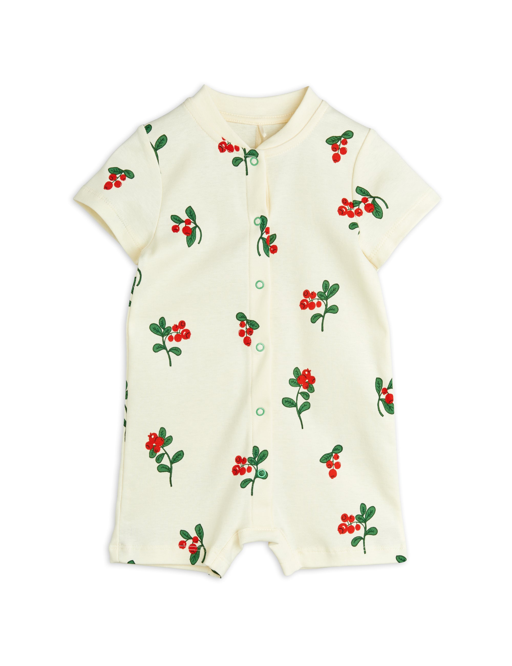 【MINI RODINI ミニロディーニ】   Lingonberries aop baby summersuit
