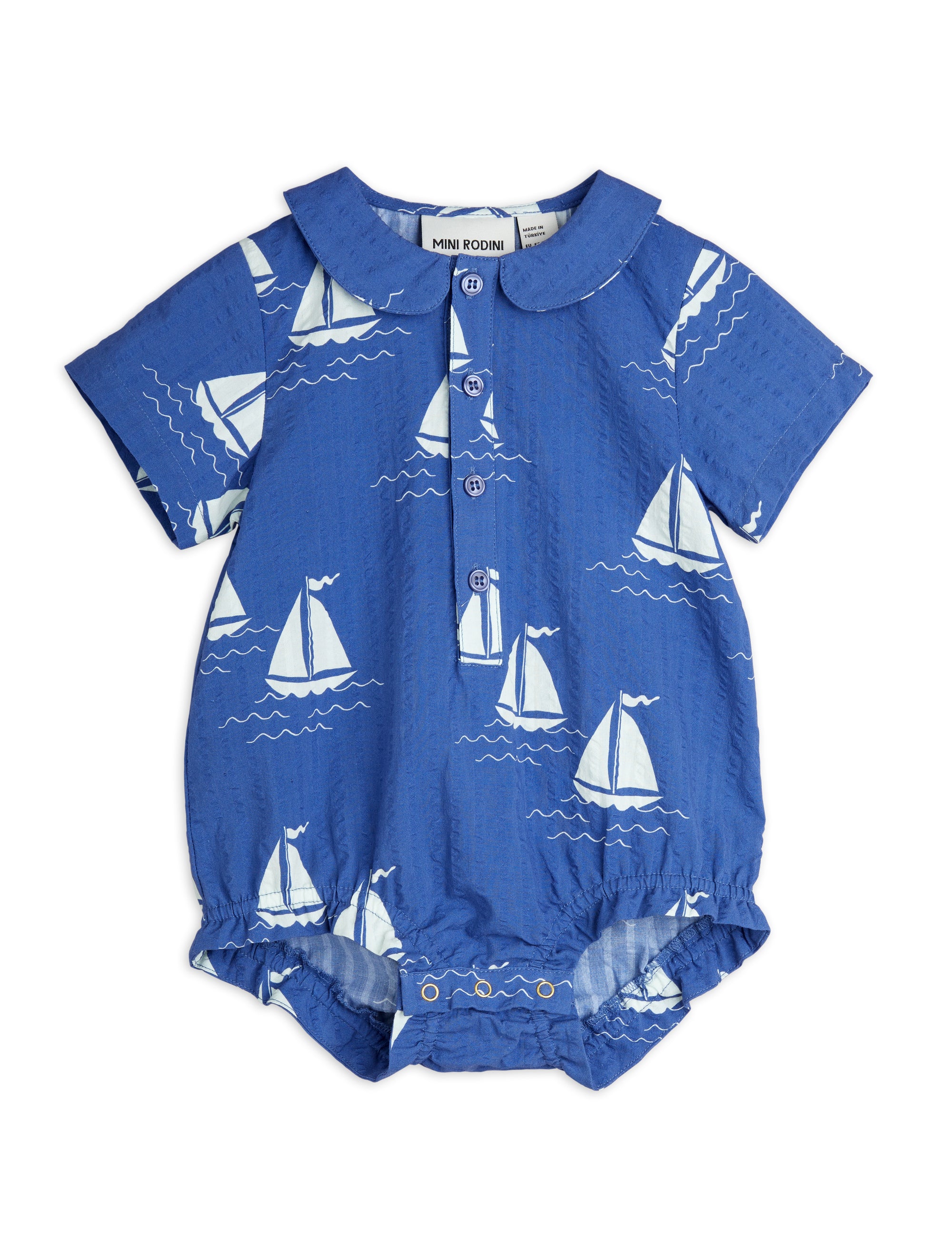 【MINI RODINI ミニロディーニ】   Sailing boats aop woven body