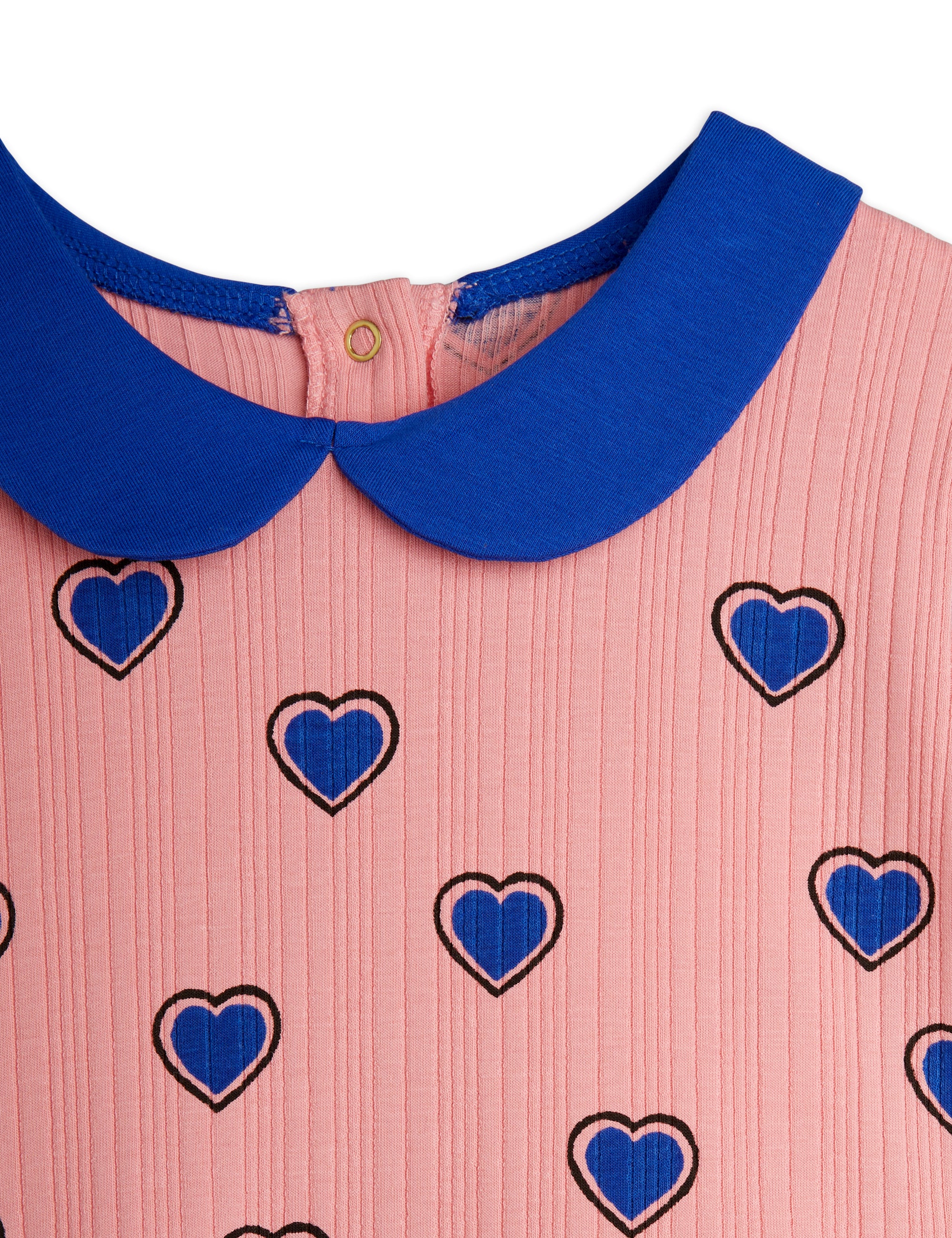 【MINI RODINI ミニロディーニ】   Outlined hearts aop ss dress