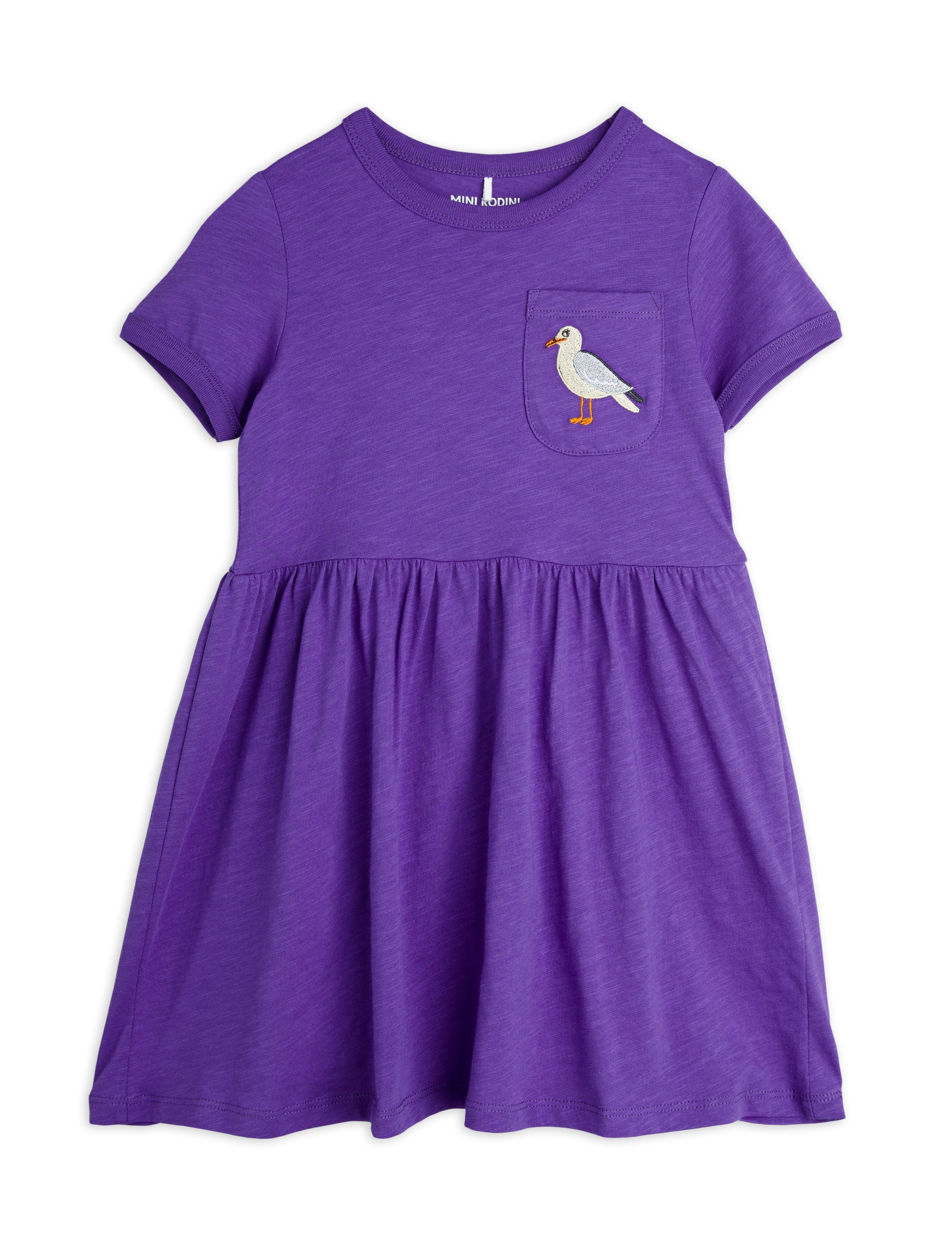 【MINI RODINI ミニロディーニ】   Seagull emb ss dress