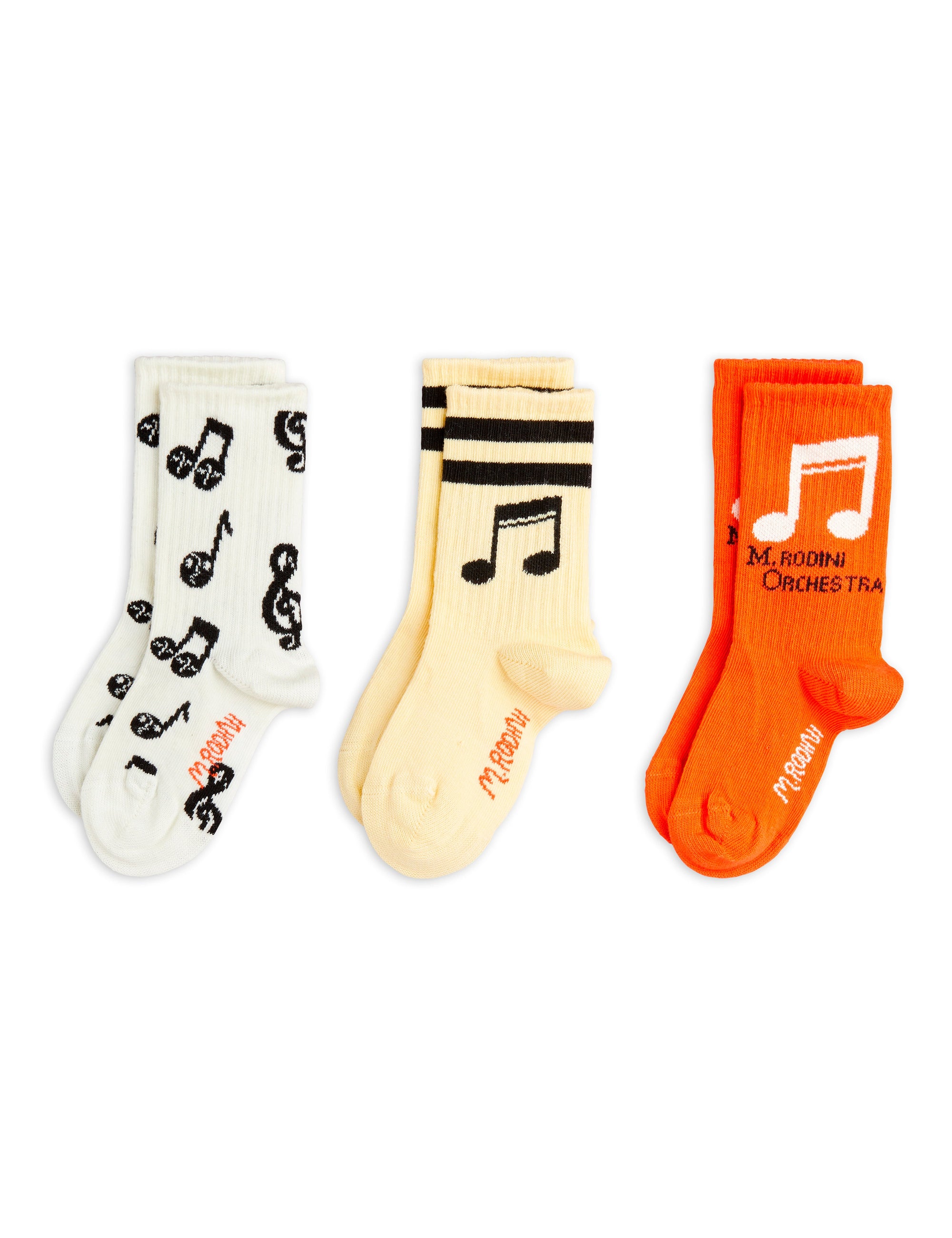 【MINI RODINI ミニロディーニ】Note 3-pack socks