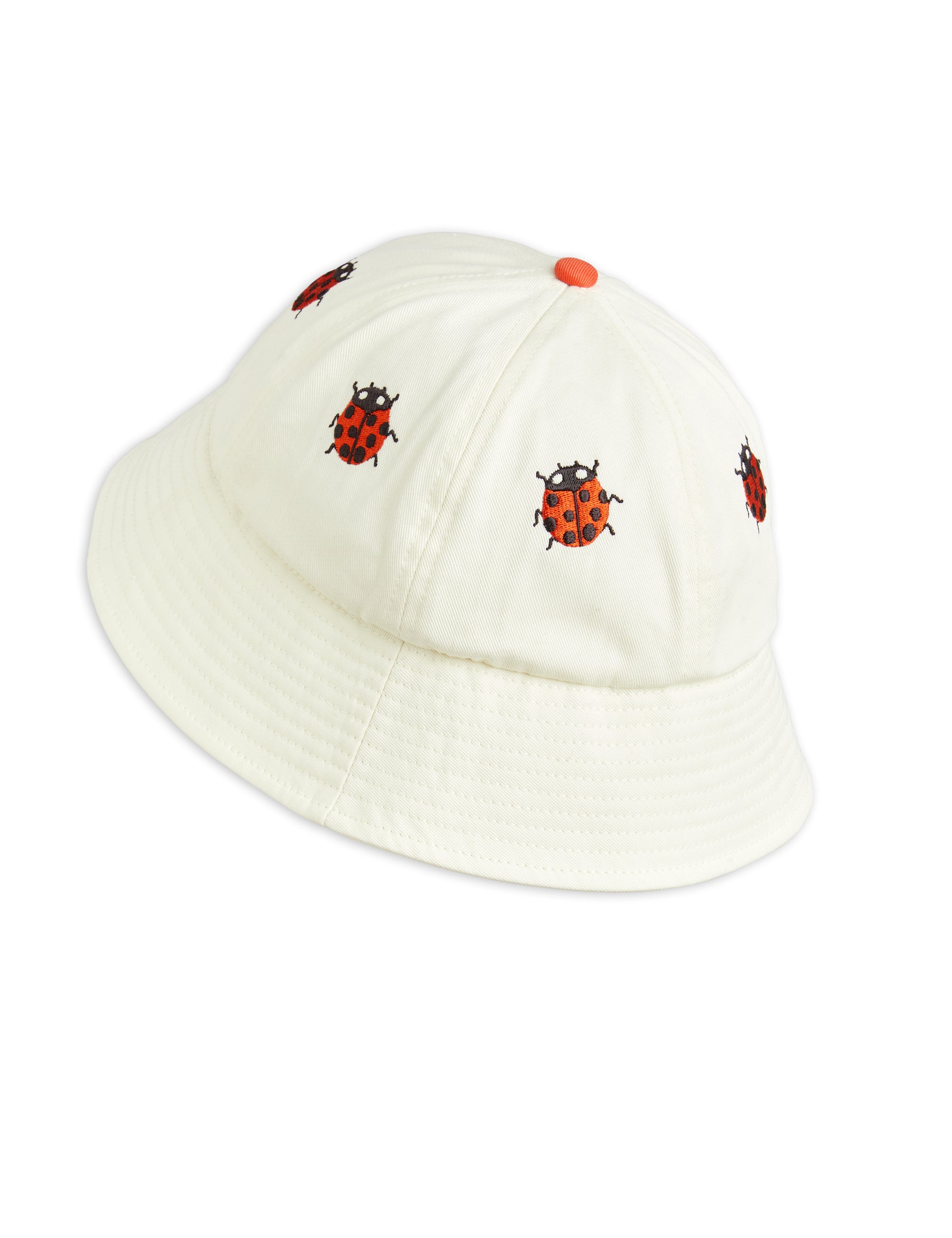 【MINI RODINI ミニロディーニ】Ladybug emb sun hat