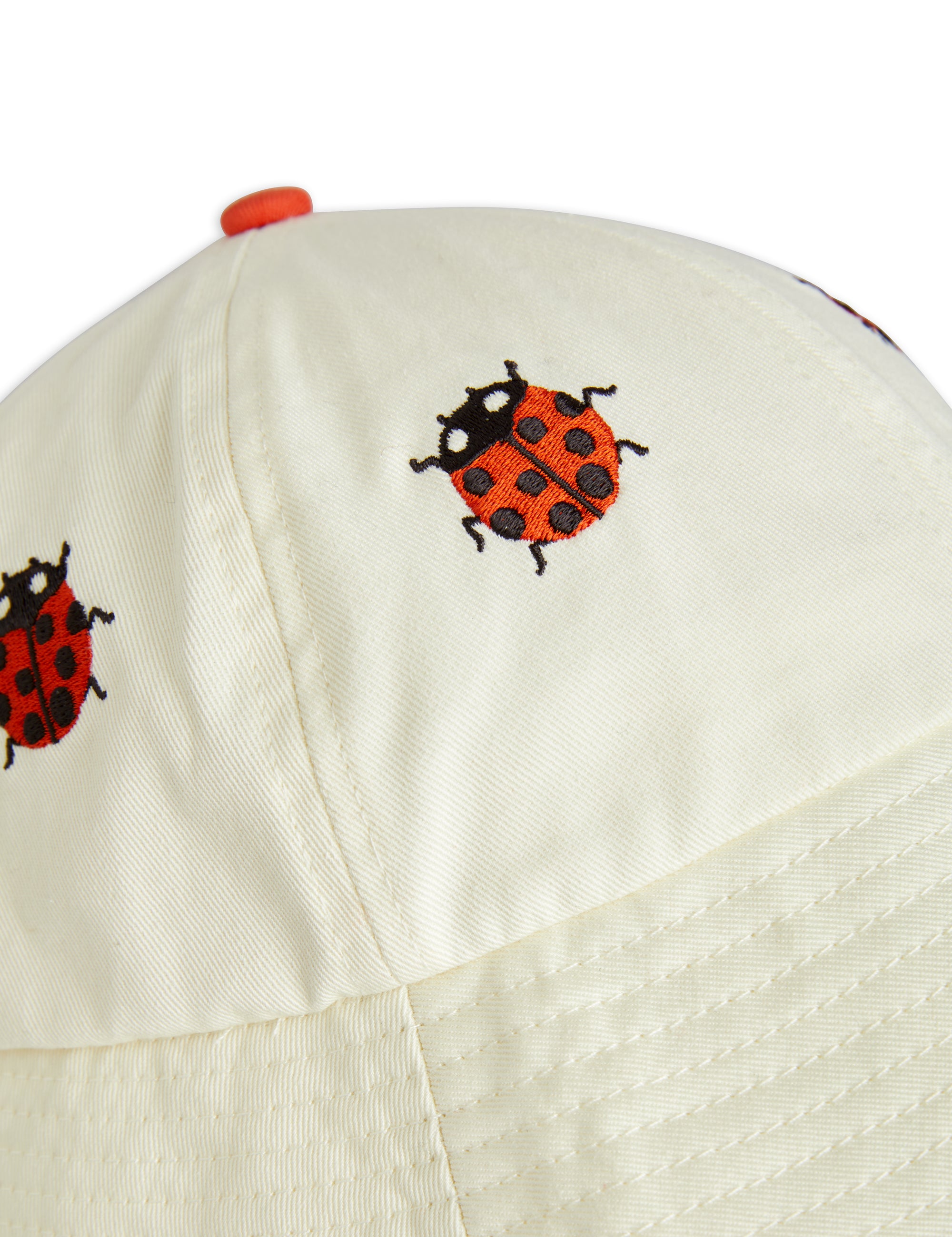 【MINI RODINI ミニロディーニ】Ladybug emb sun hat