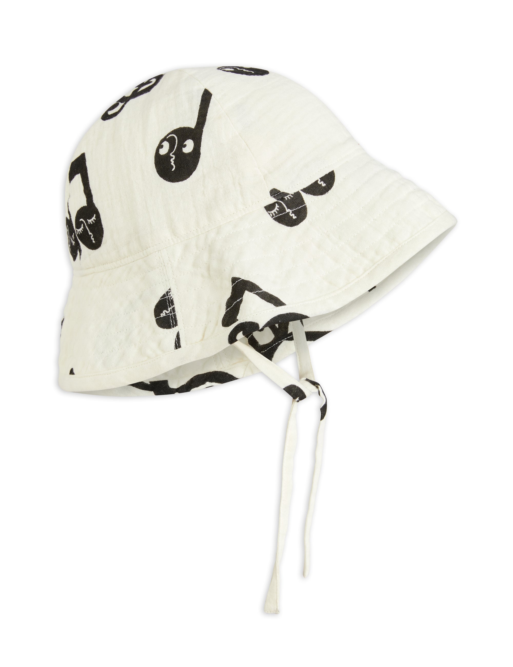 【MINI RODINI ミニロディーニ】   Note aop muslin sun hat