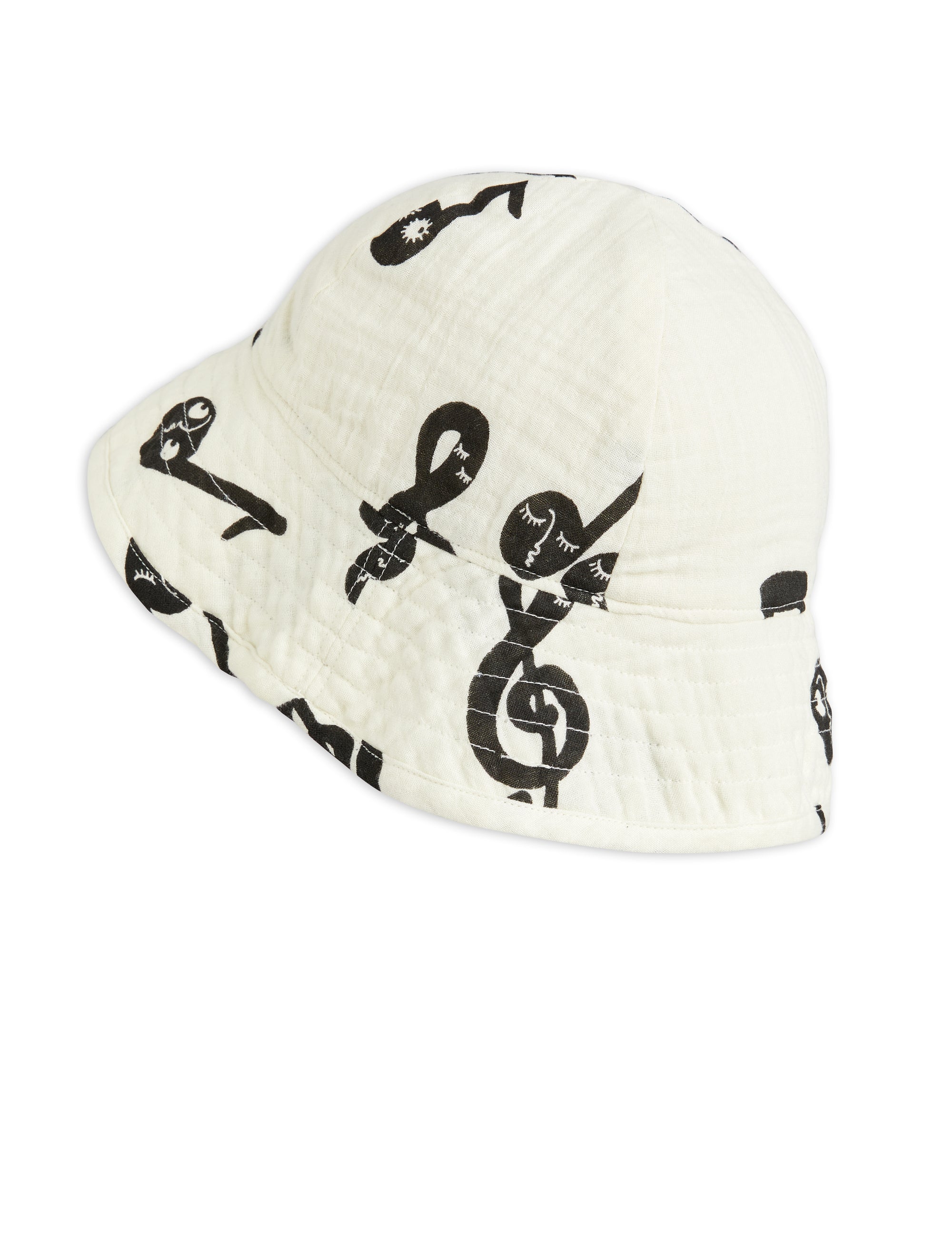 【MINI RODINI ミニロディーニ】   Note aop muslin sun hat