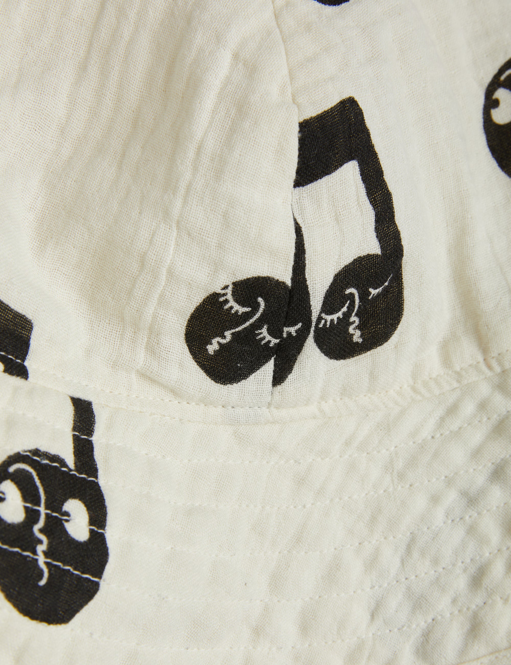 【MINI RODINI ミニロディーニ】   Note aop muslin sun hat