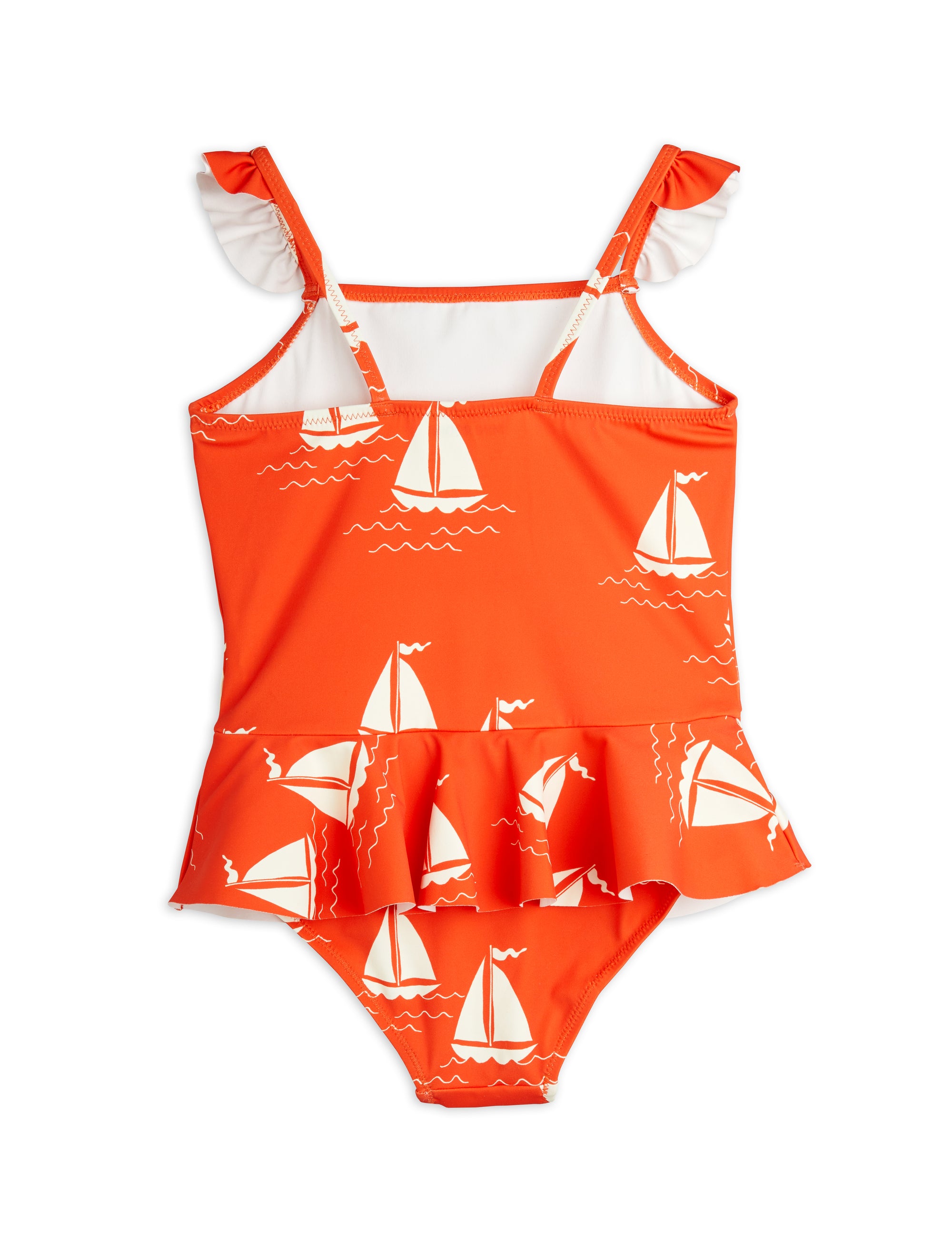 【MINI RODINI ミニロディーニ】   Sailing boats aop skirt swimsuit