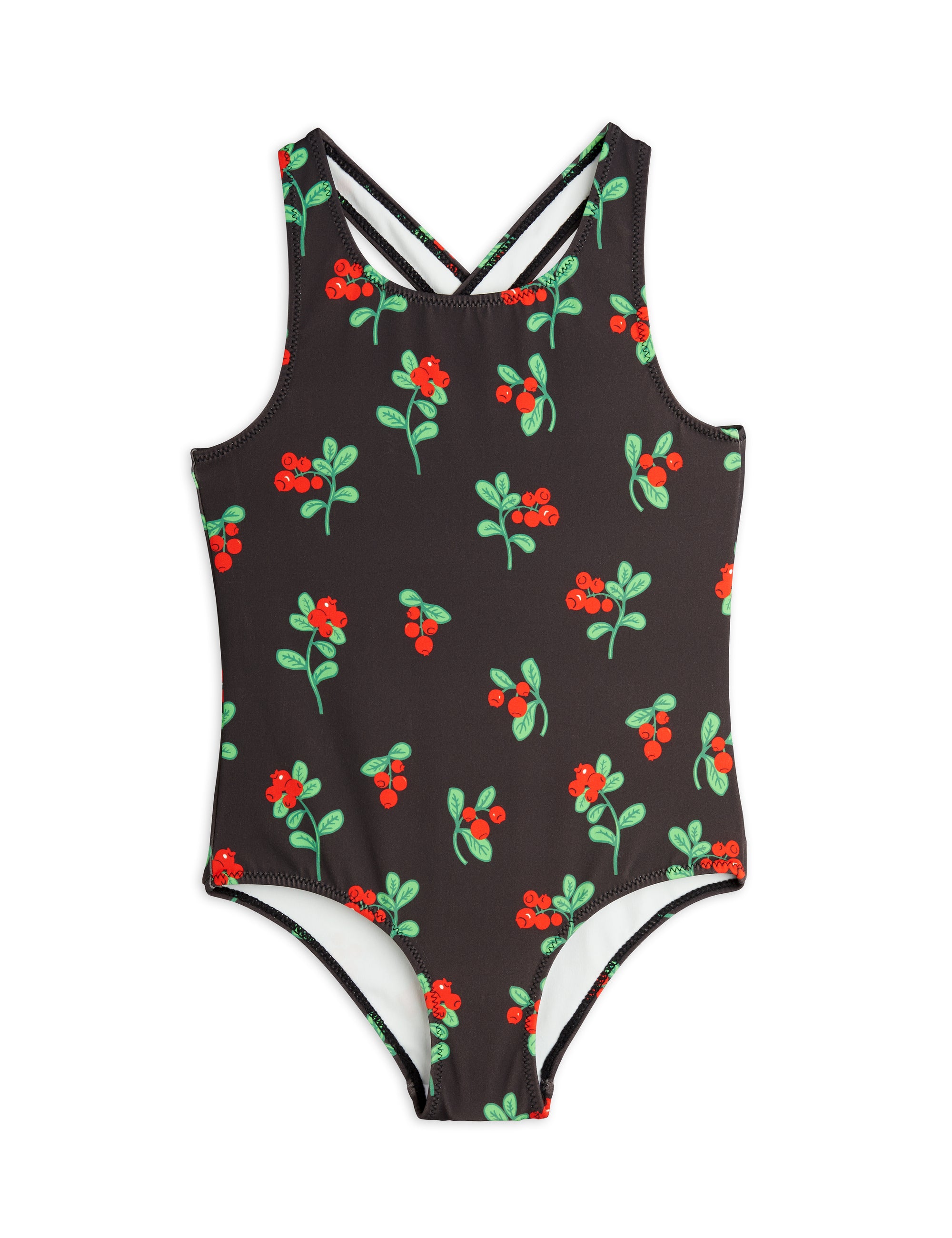 【MINI RODINI ミニロディーニ】   Lingonberries aop swimsuit