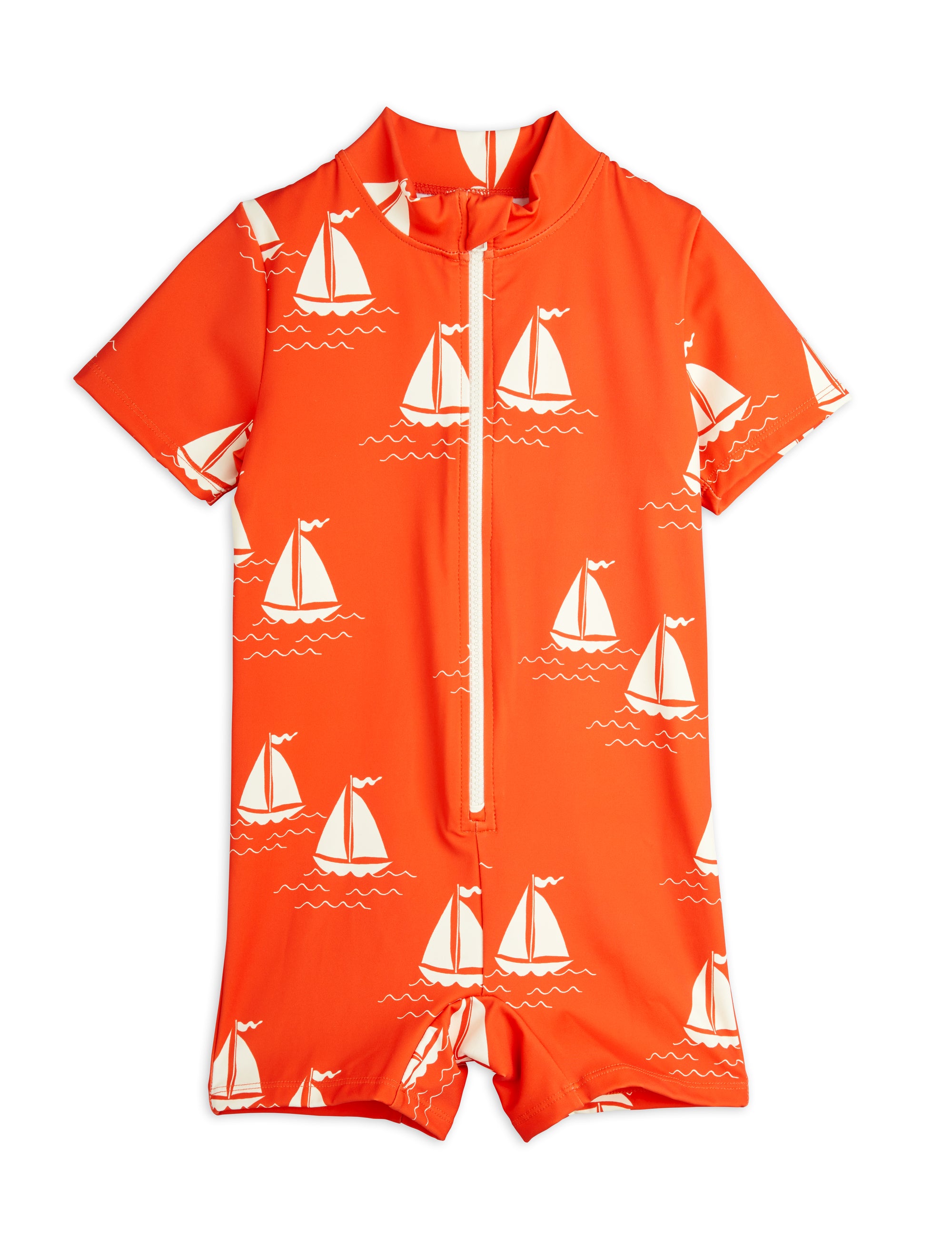 【MINI RODINI ミニロディーニ】   Sailing boats aop ss uv suit