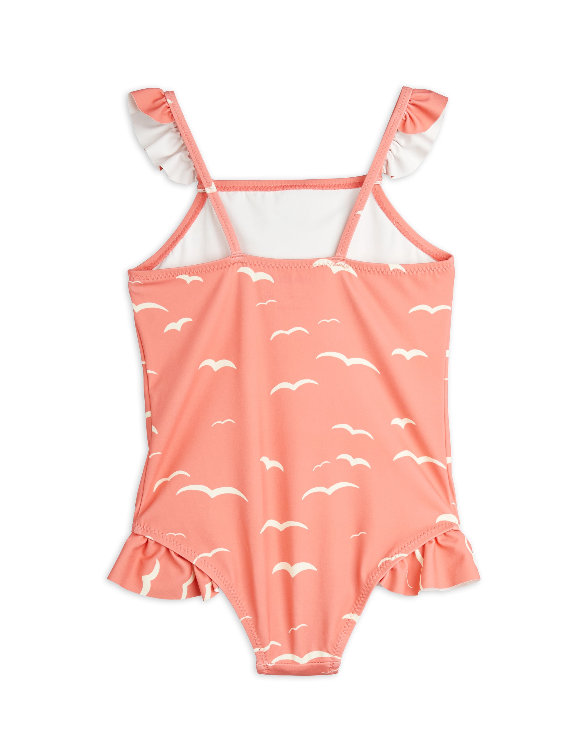 【MINI RODINI ミニロディーニ】   Seagull aop frill swimsuit