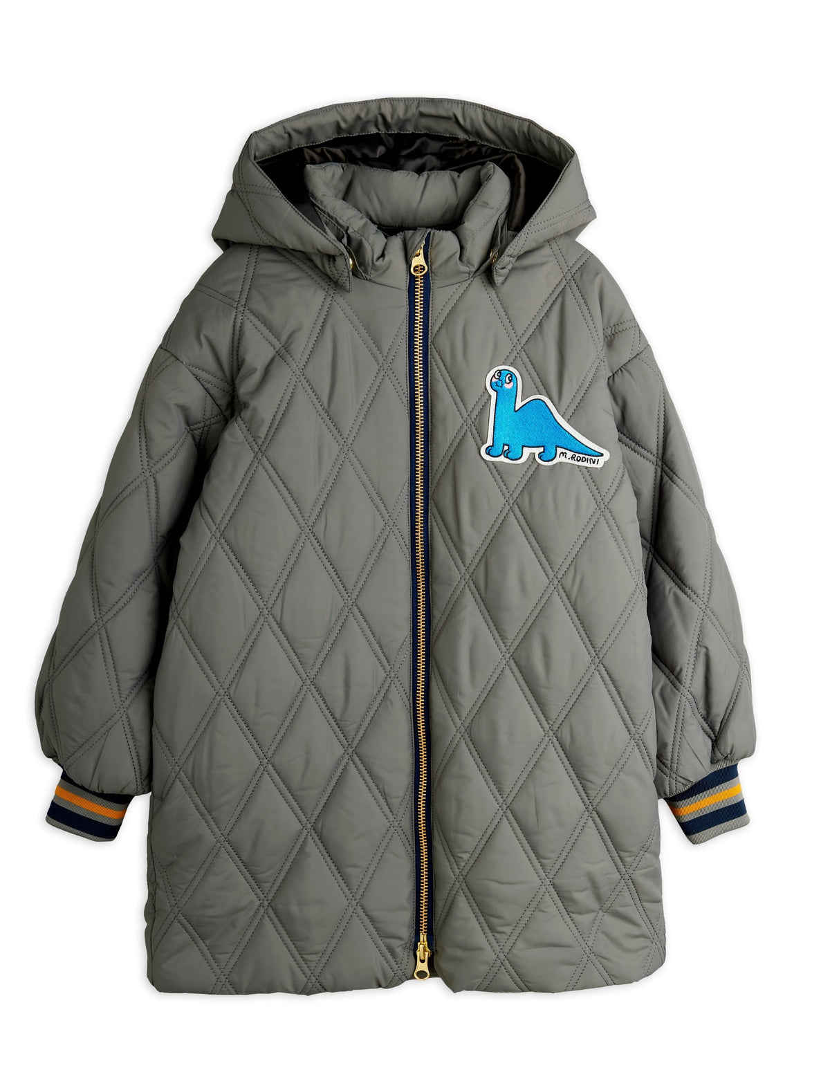 【MINI RODINI ミニロディーニ】Dino patch quilted parka
