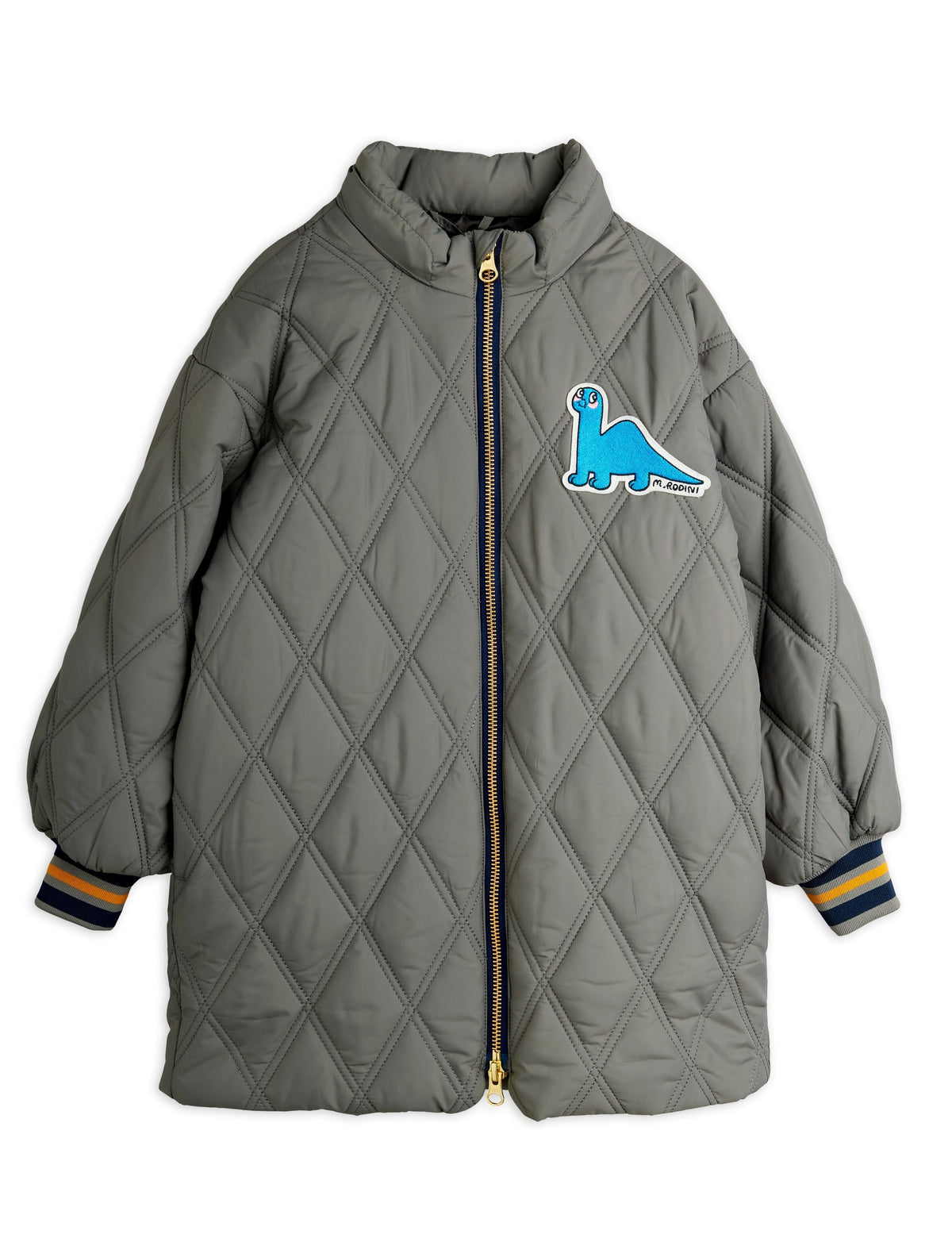 【MINI RODINI ミニロディーニ】Dino patch quilted parka