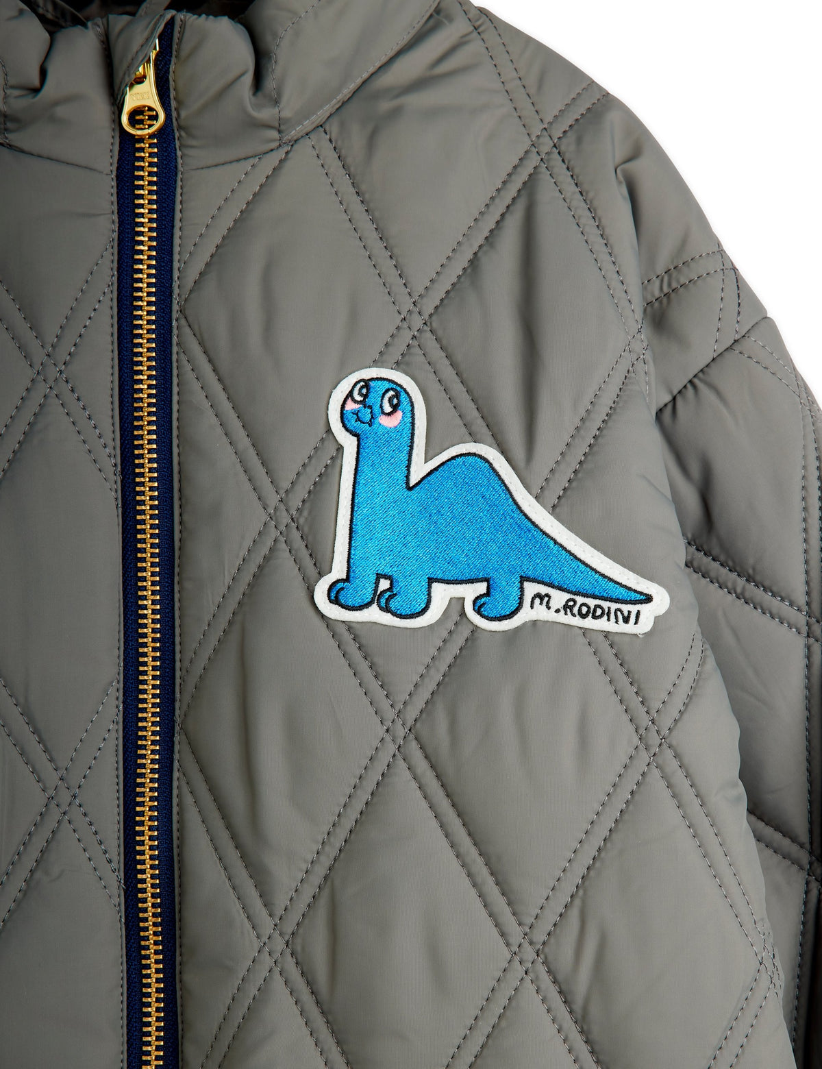 【MINI RODINI ミニロディーニ】Dino patch quilted parka