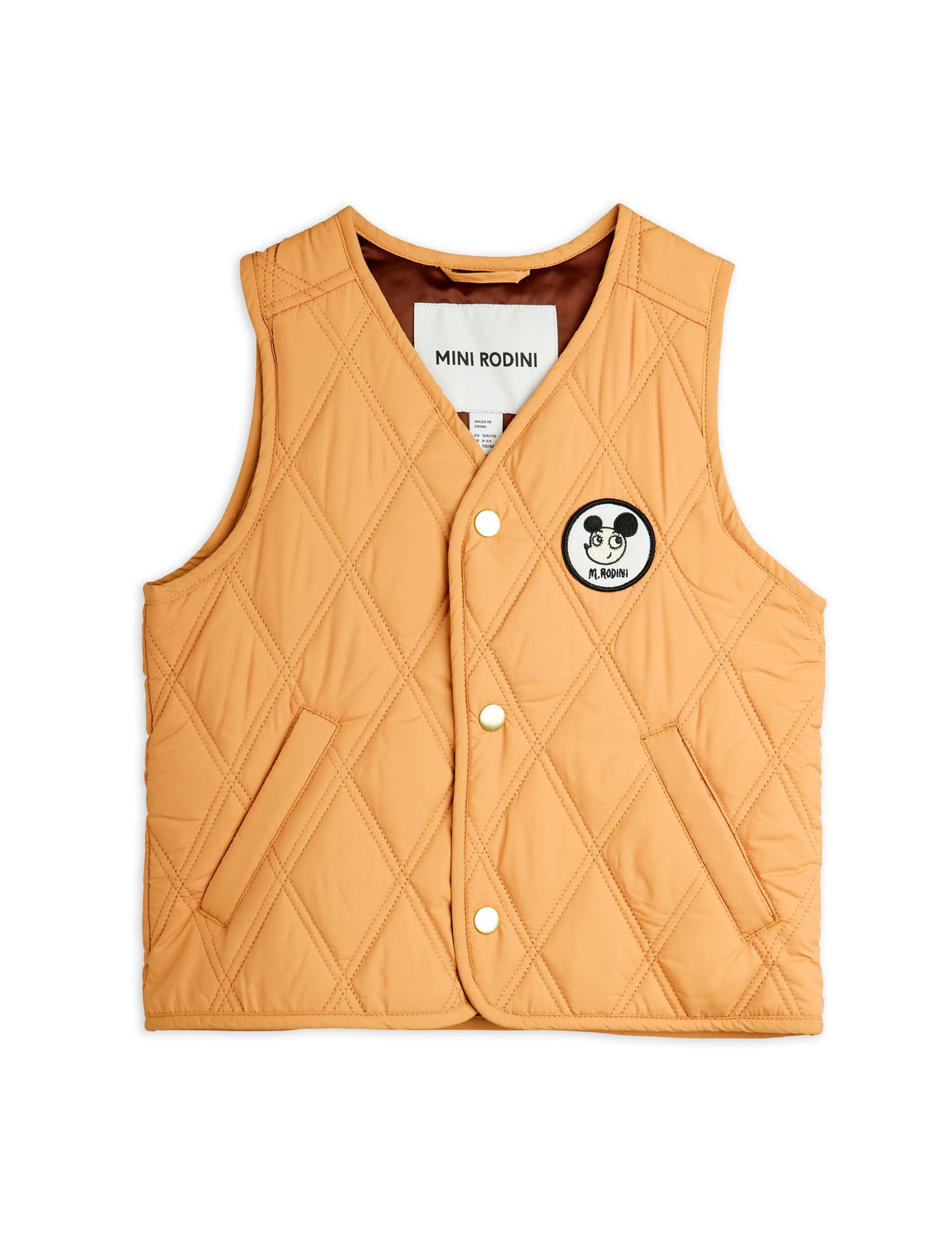 【MINI RODINI ミニロディーニ】Ritzratz patch quilted vest