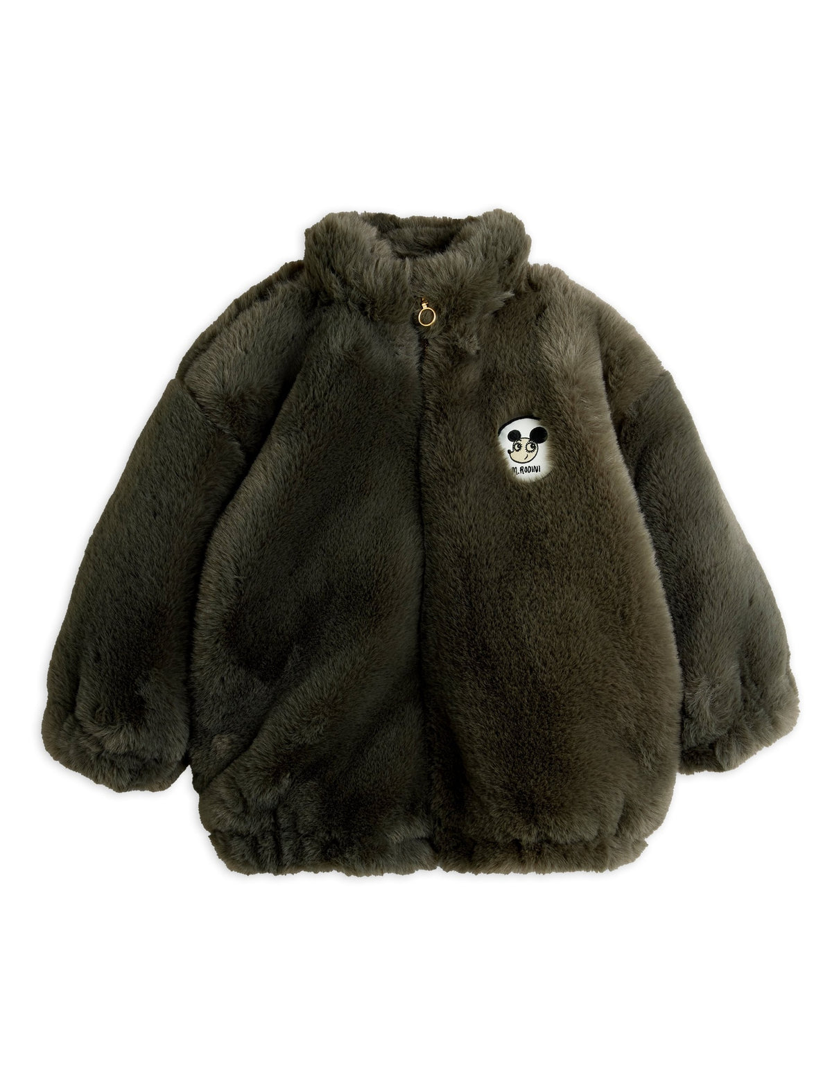 【MINI RODINI ミニロディーニ】Ritzratz patch faux fur jacket