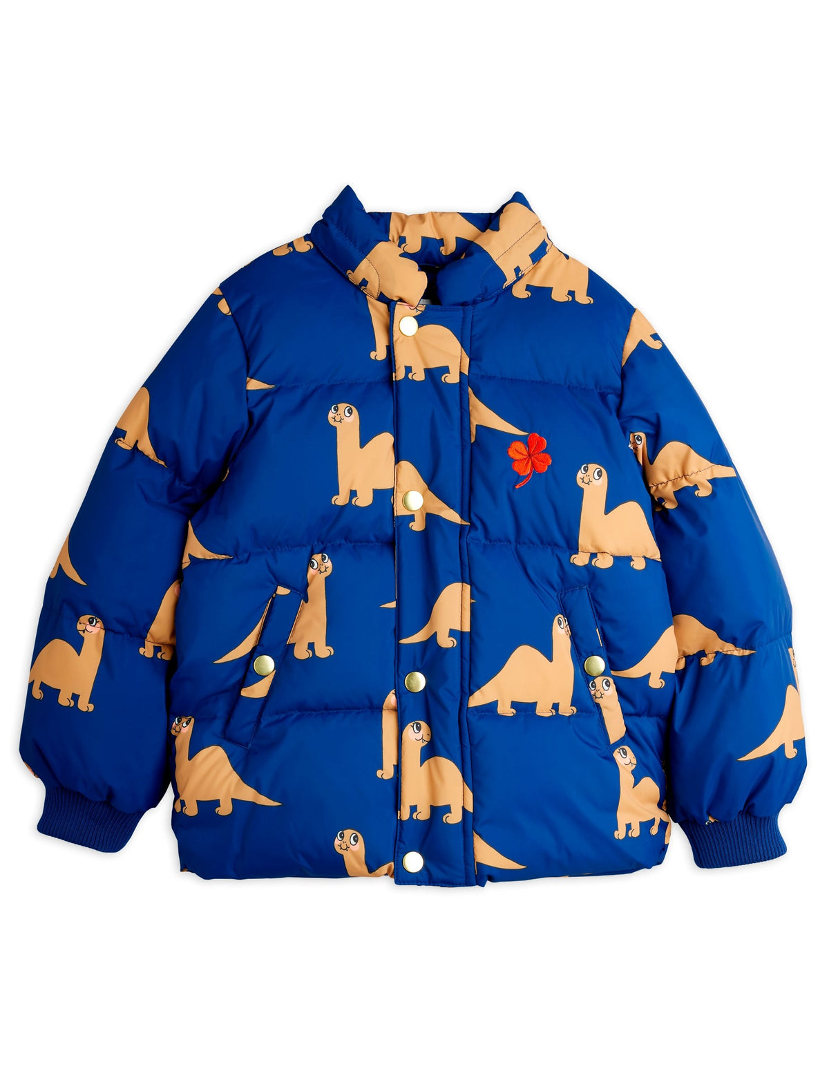 【MINI RODINI ミニロディーニ】Dinos aop hooded puffer