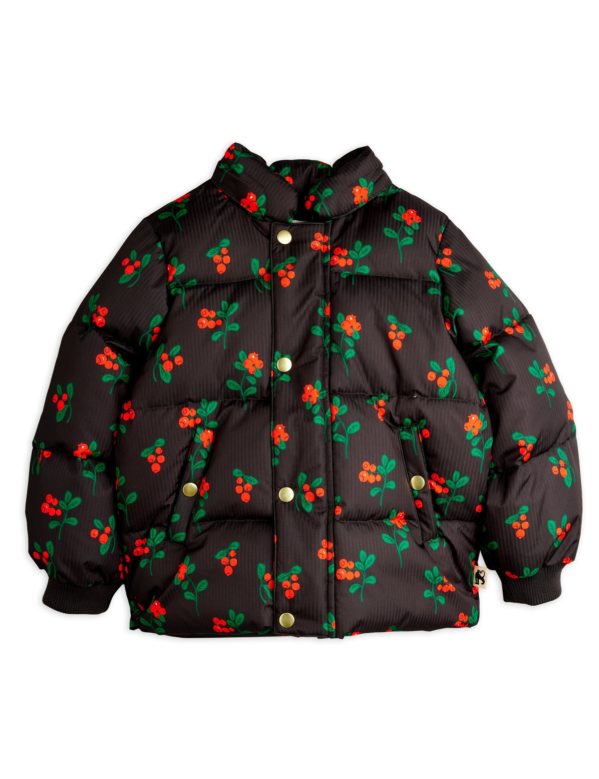 【MINI RODINI ミニロディーニ】Lingonberries aop hooded puffer