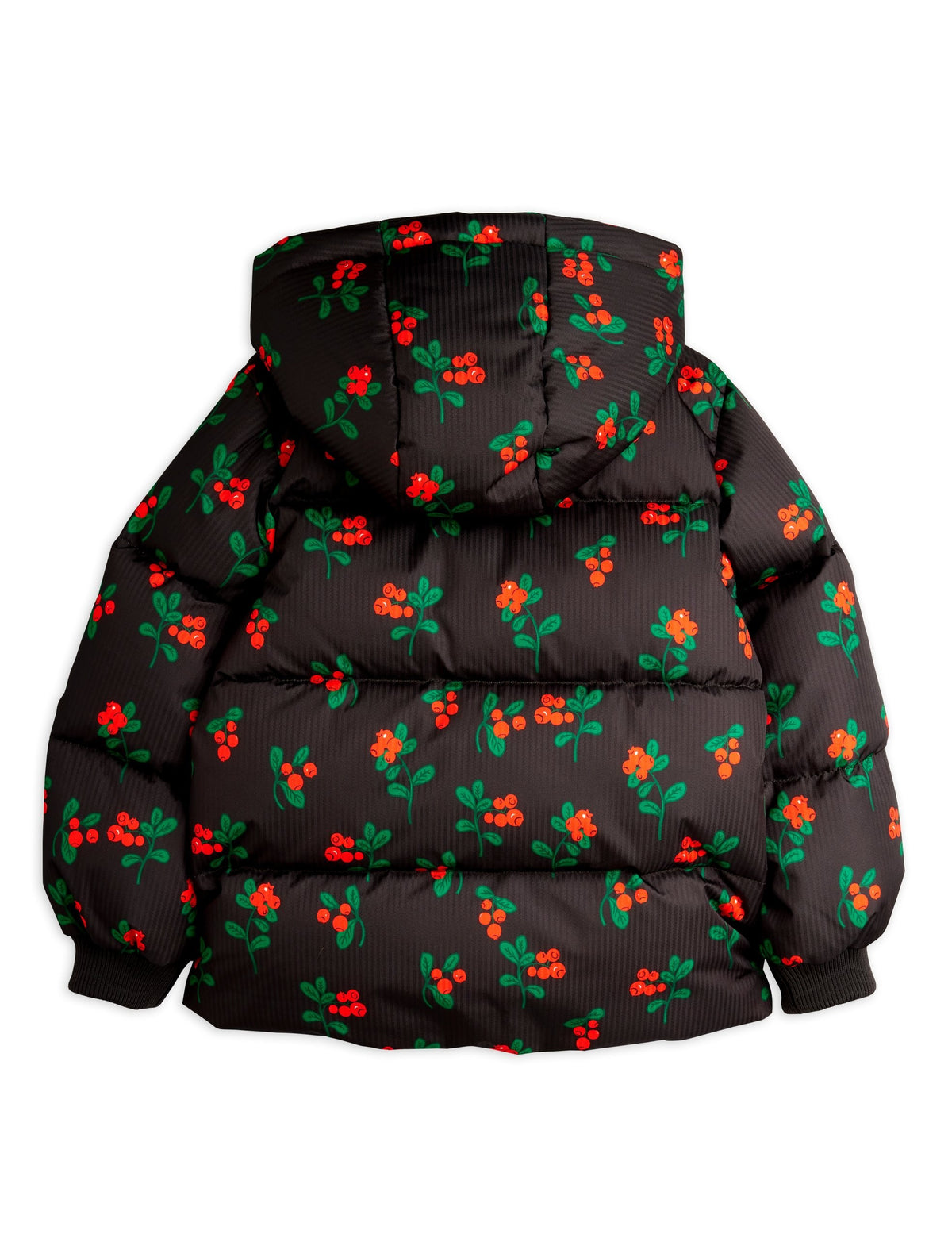 【MINI RODINI ミニロディーニ】Lingonberries aop hooded puffer