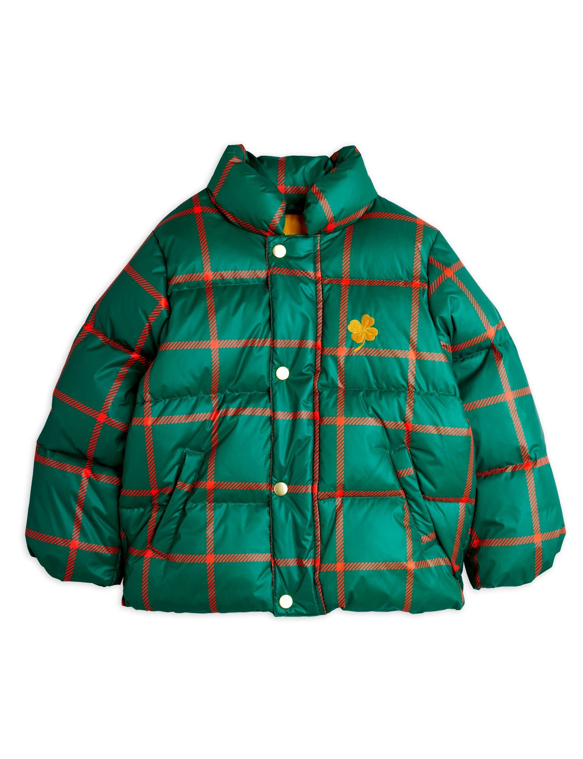 【MINI RODINI ミニロディーニ】Plaid aop citypuffer