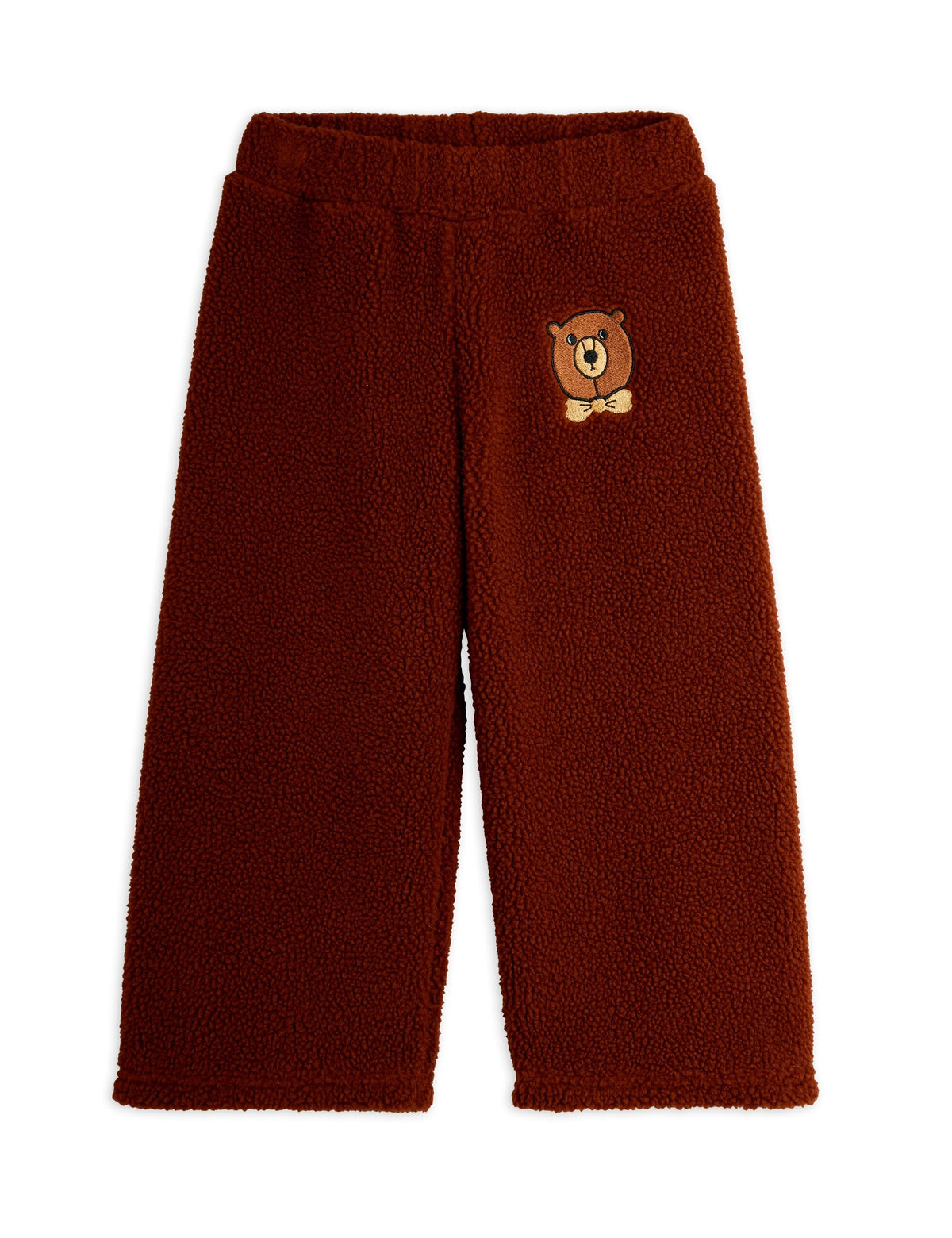 【MINI RODINI ミニロディーニ】Bear emb pile trousers