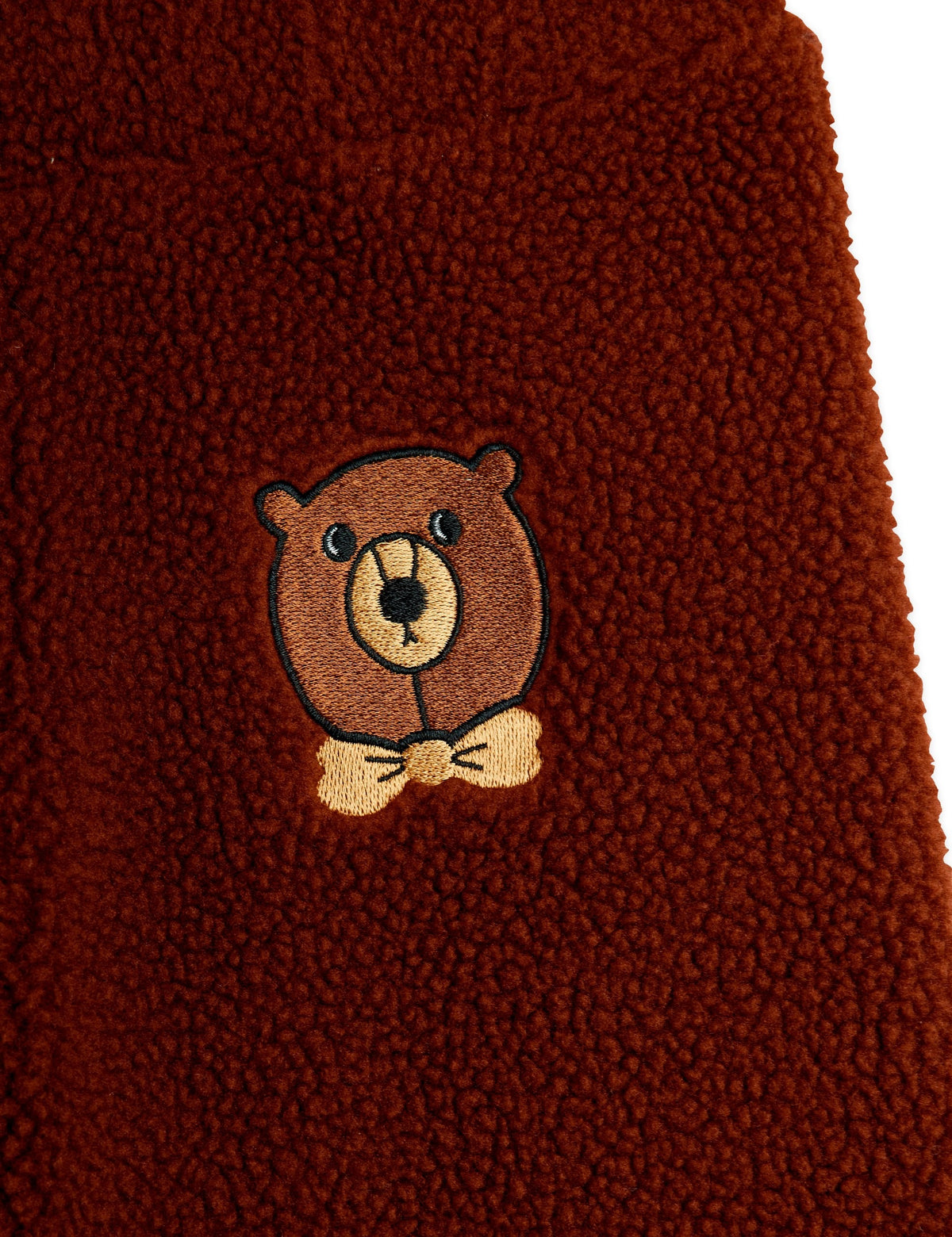 【MINI RODINI ミニロディーニ】Bear emb pile trousers