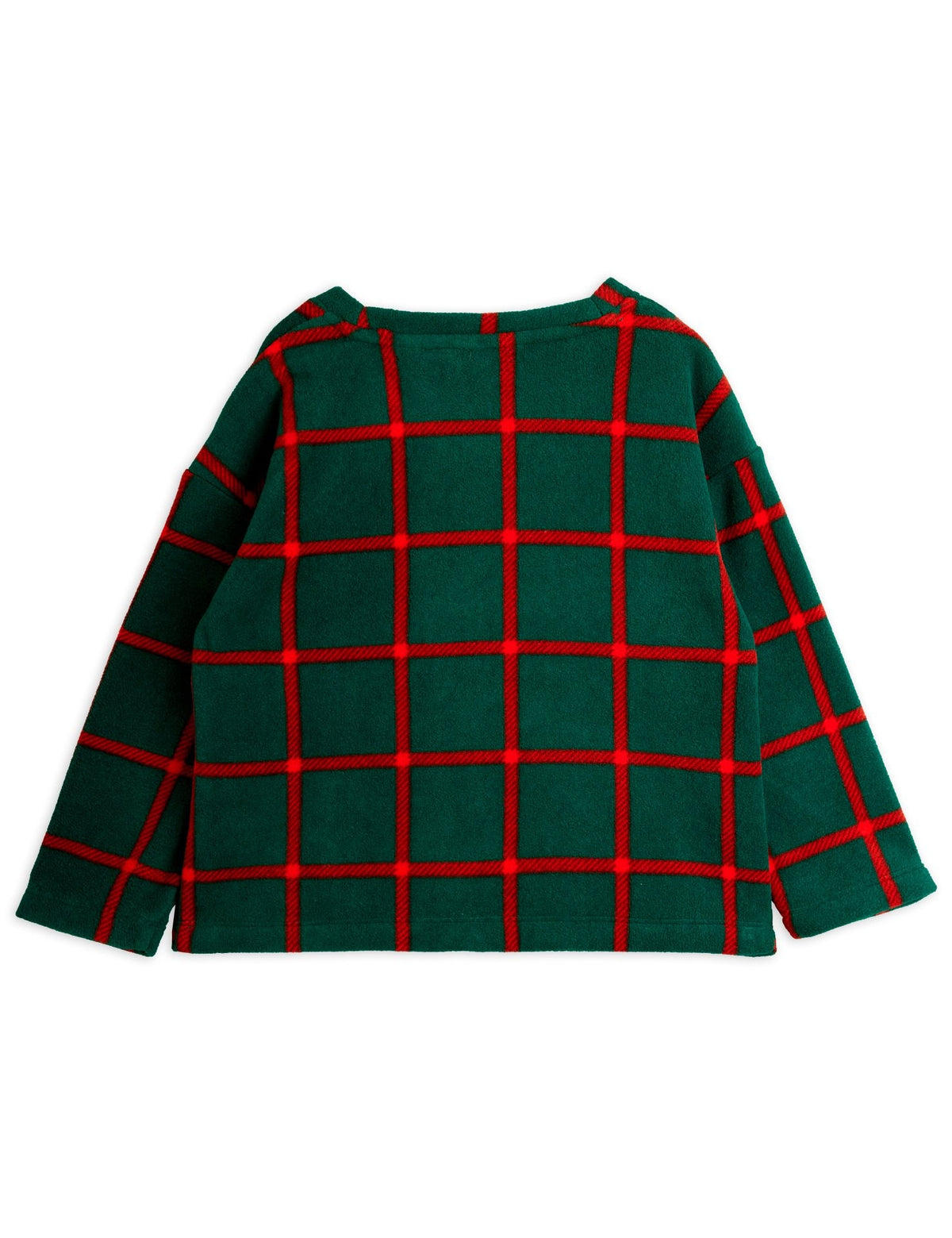【MINI RODINI ミニロディーニ】Plaid aop fleece ls top