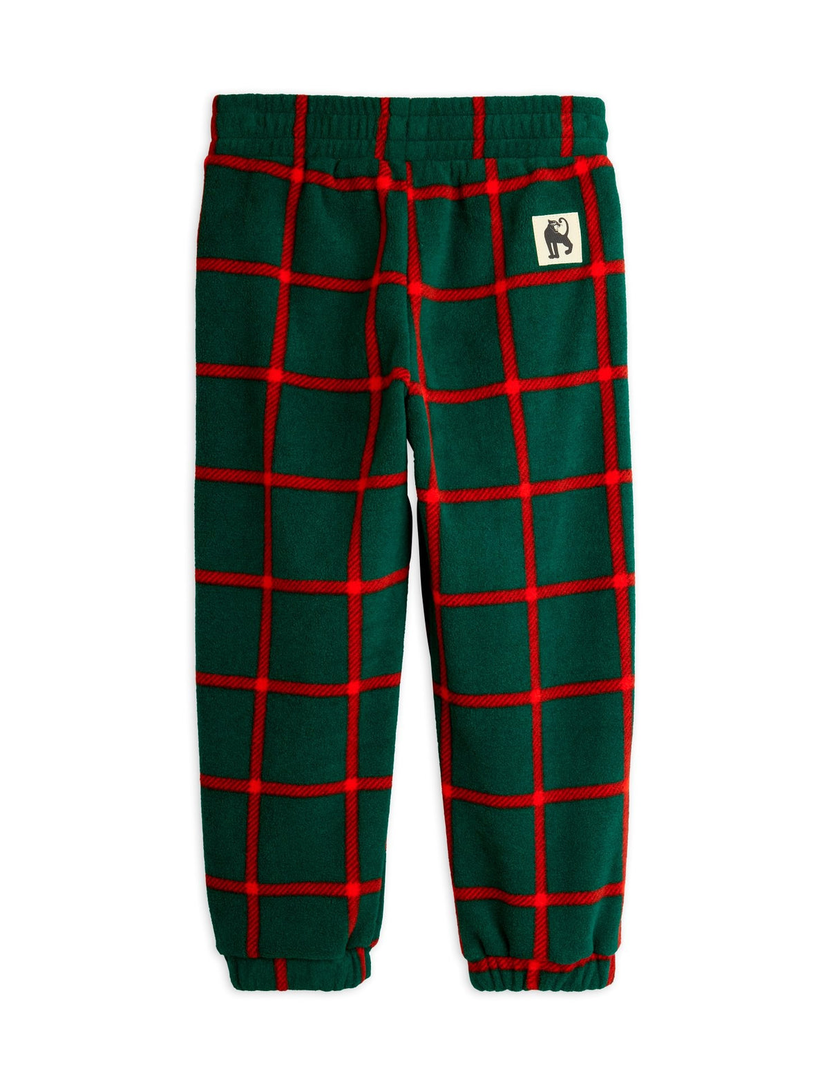 【MINI RODINI ミニロディーニ】Plaid aop fleece trousers