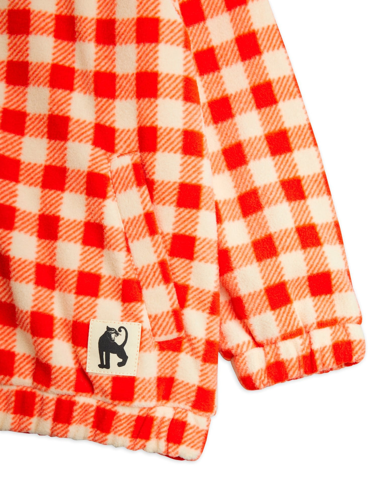 【MINI RODINI ミニロディーニ】Gingham aop fleece jacket