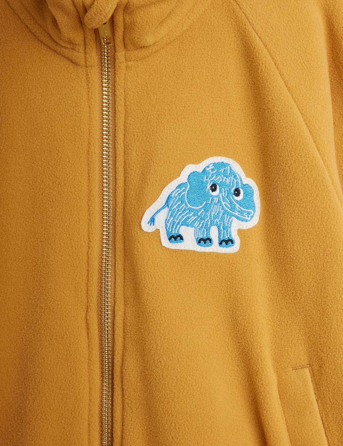 【MINI RODINI ミニロディーニ】Mammoth patch fleece jacket