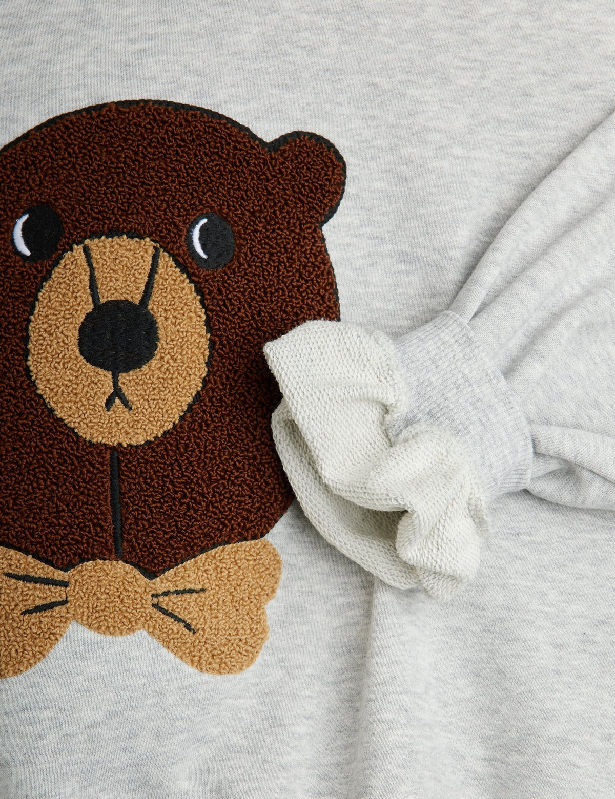 【MINI RODINI ミニロディーニ】Bear chenille sweatshirt