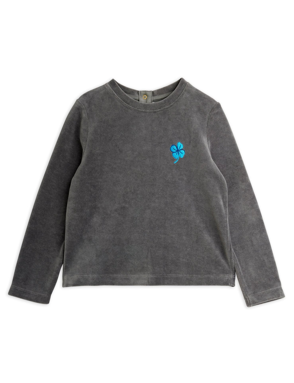 【MINI RODINI ミニロディーニ】Clover emb velour top