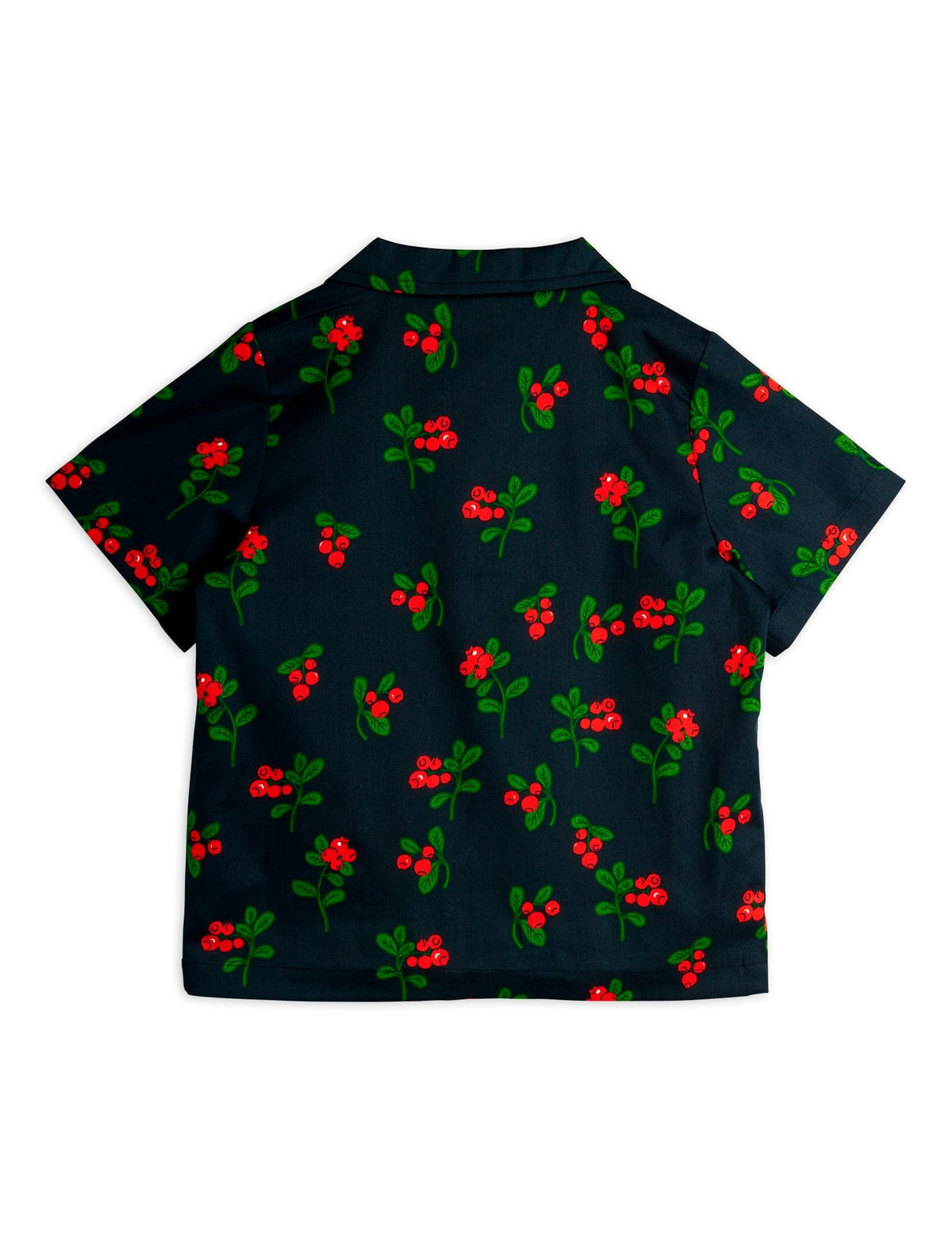 【MINI RODINI ミニロディーニ】Lingonberries aop woven ss shirt