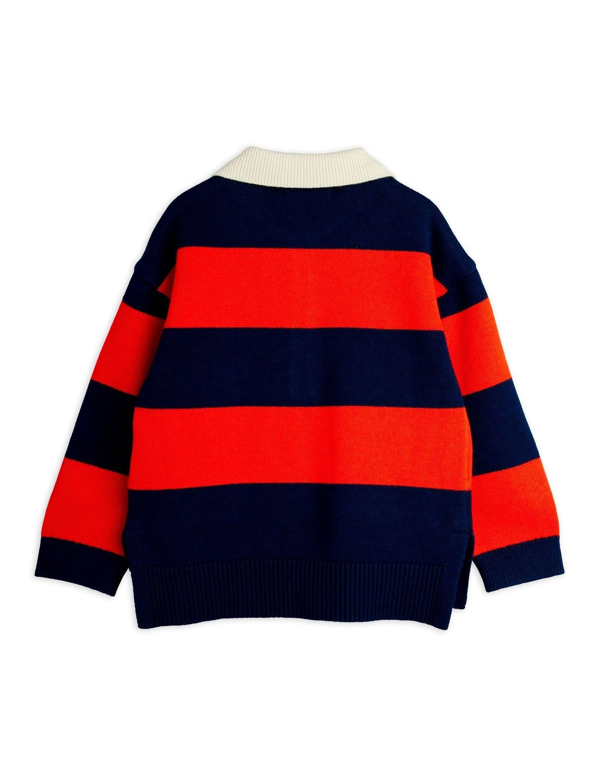 【MINI RODINI ミニロディーニ】Clover emb knitted rugby sweater