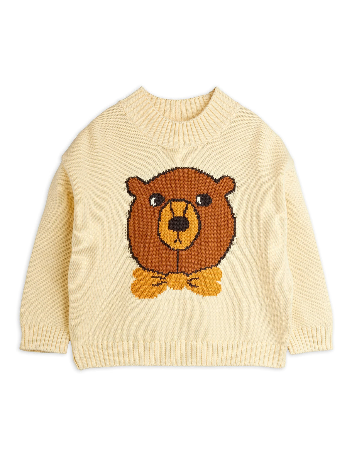 【MINI RODINI ミニロディーニ】Bear intarsia knit sweater