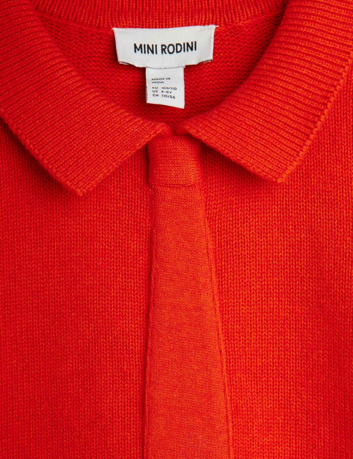 【MINI RODINI ミニロディーニ】Knitted tie sweater